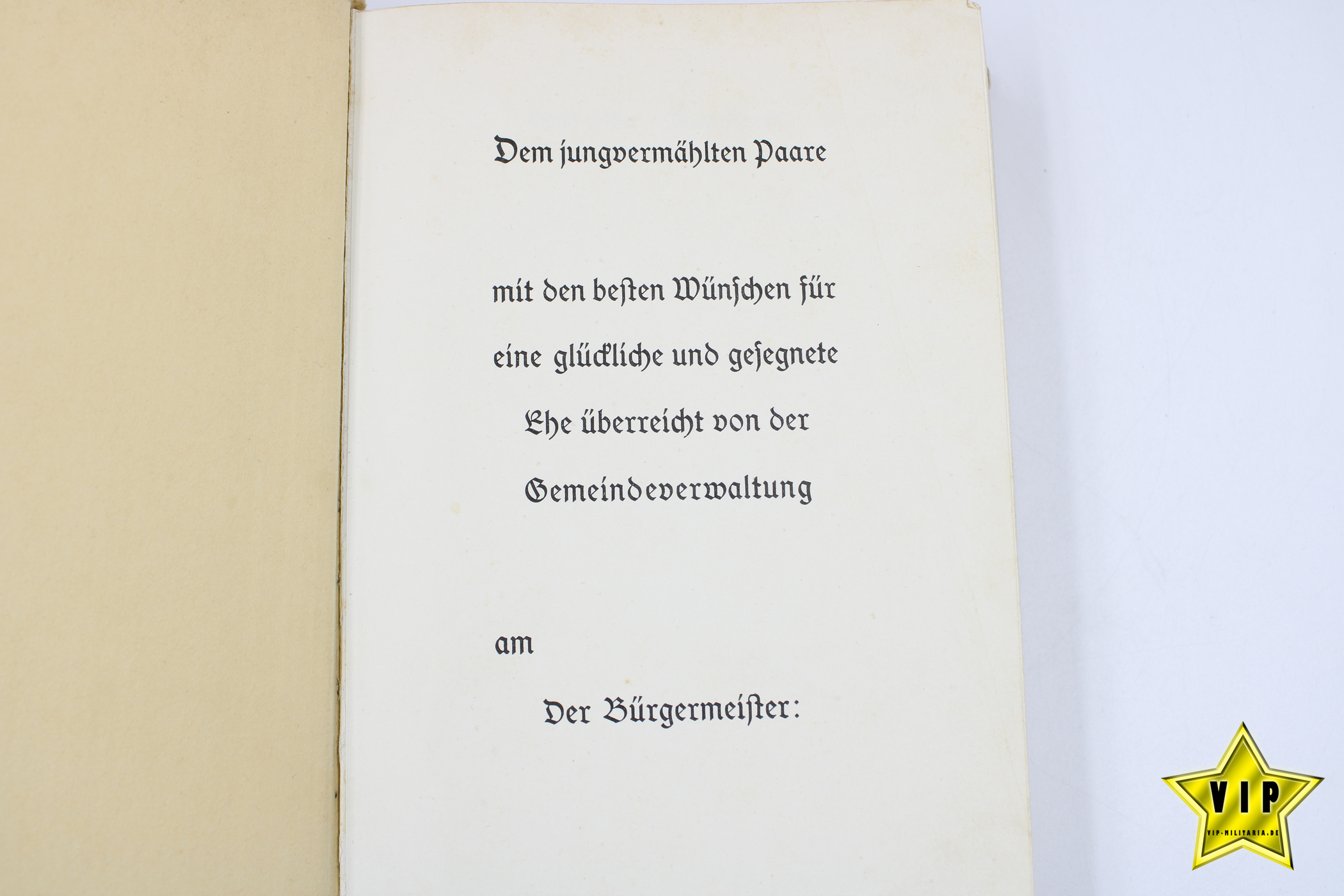 Meim Kampf 1936 mit Blanko Widmungseite und Goldschnitt