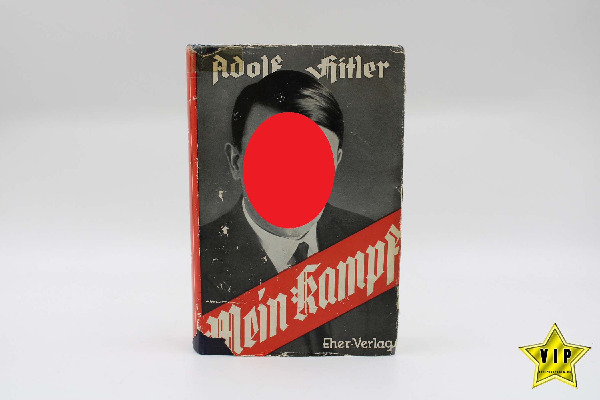 Mein Kampf Volksausgabe 1941 mit Schutzumschlag und Widmung 