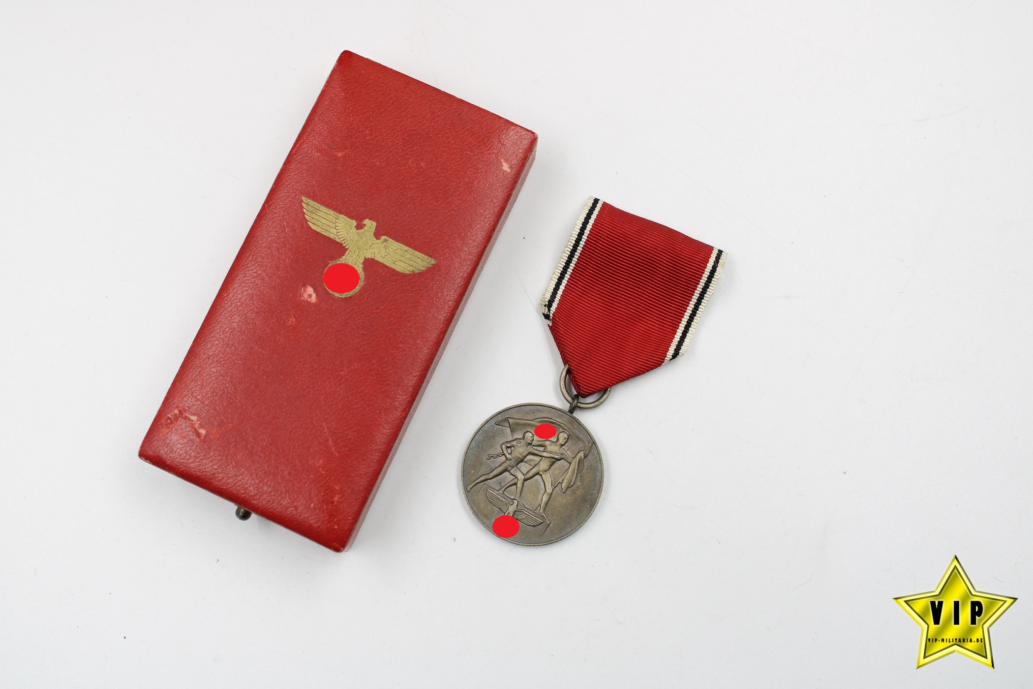 Anschluss Medaille 13. März 1938 Österreich im Verleihungsetui 