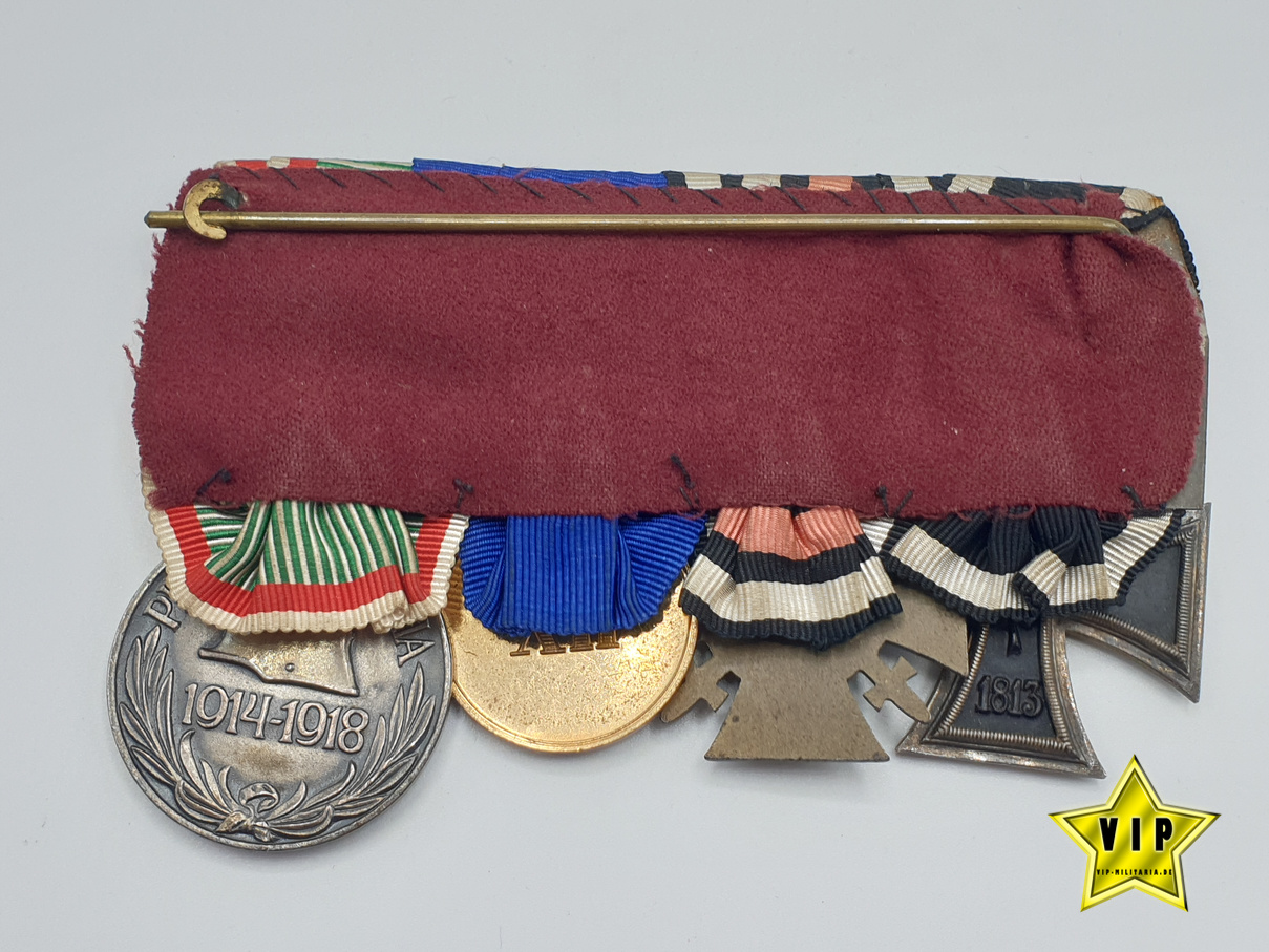 4-fach Spange 1. Weltkrieg Eisernes Kreuz 1914