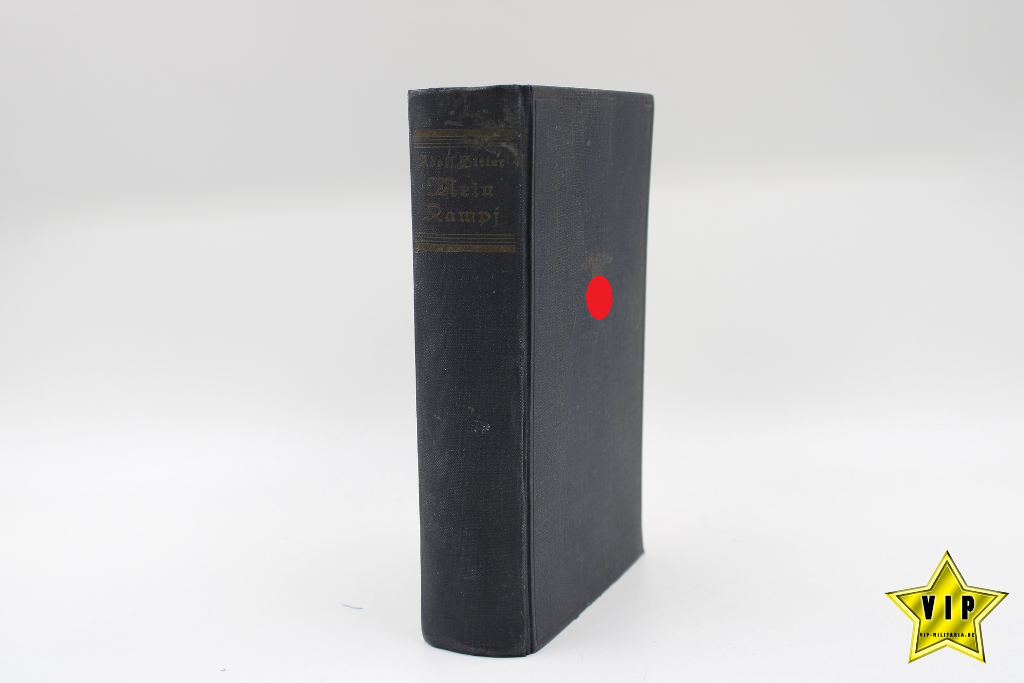 Mein Kampf Volksausgabe 1937 mit Schutzumschlag und Widmung