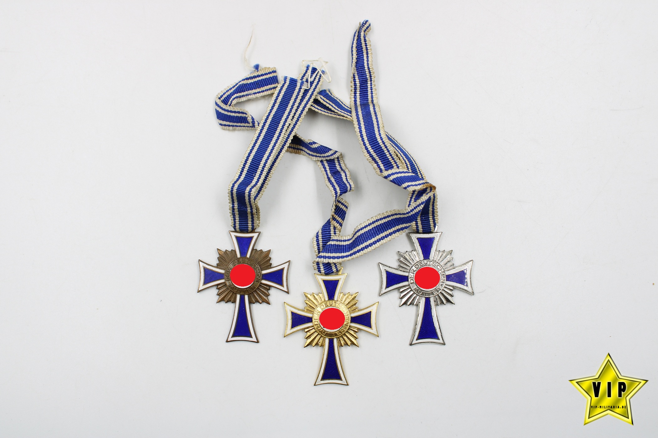 Mutterkreuz Gold+Silber+Bronze 