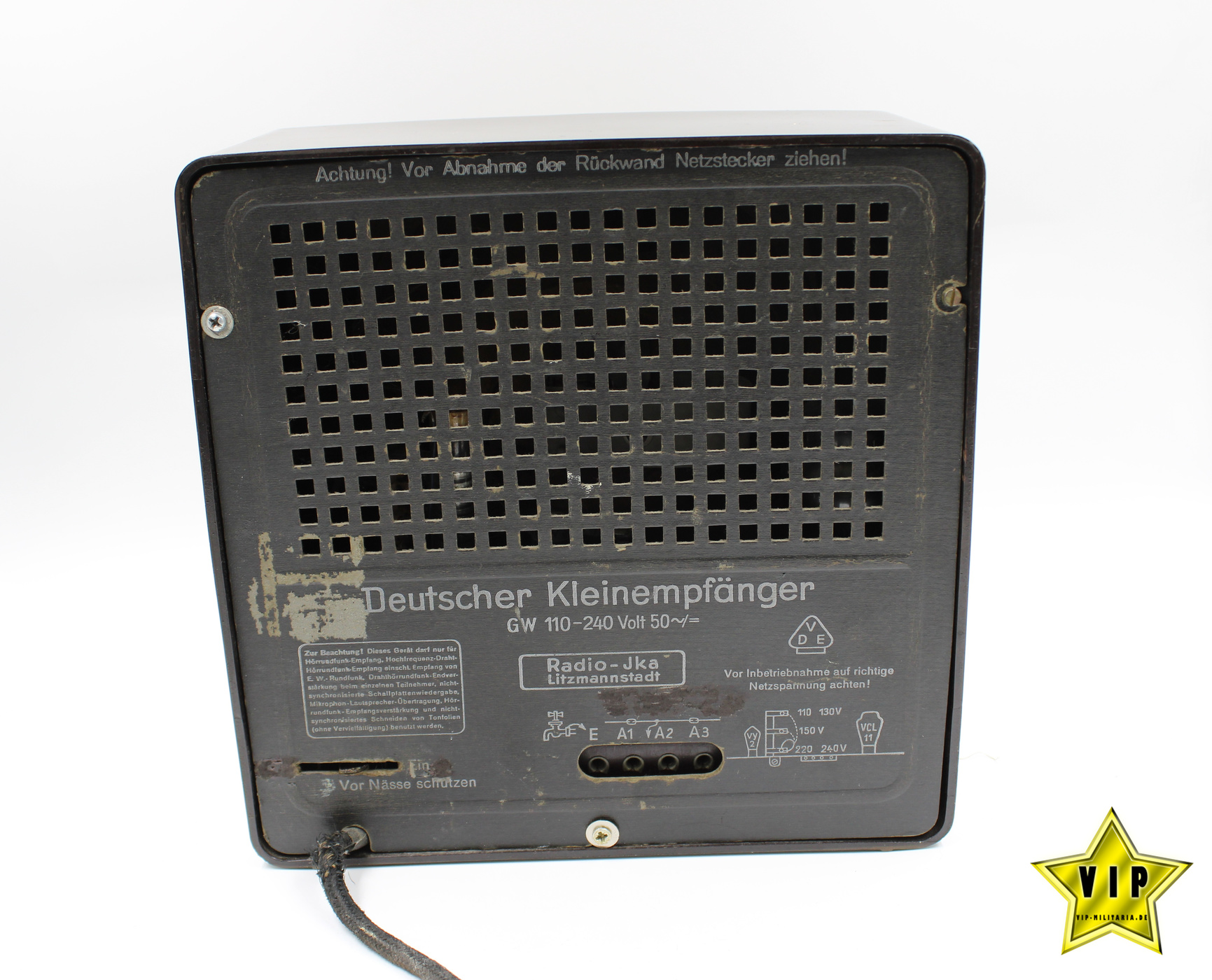Deutscher Kleinempfänger Volksempfänger 1938 Radio