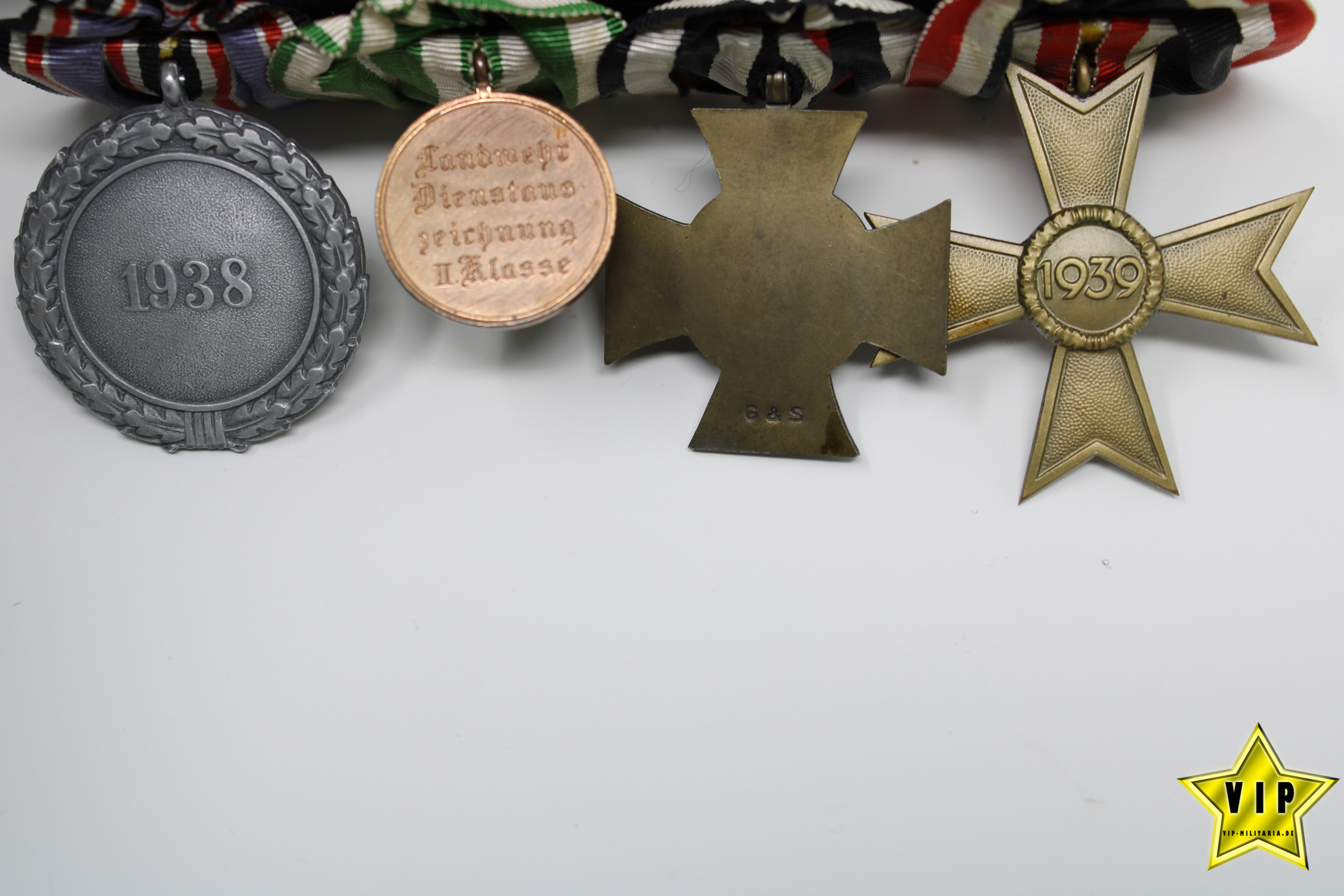 Ordensspange 3. Reich Kriegsverdienstkreuz 1939 Luftschutz