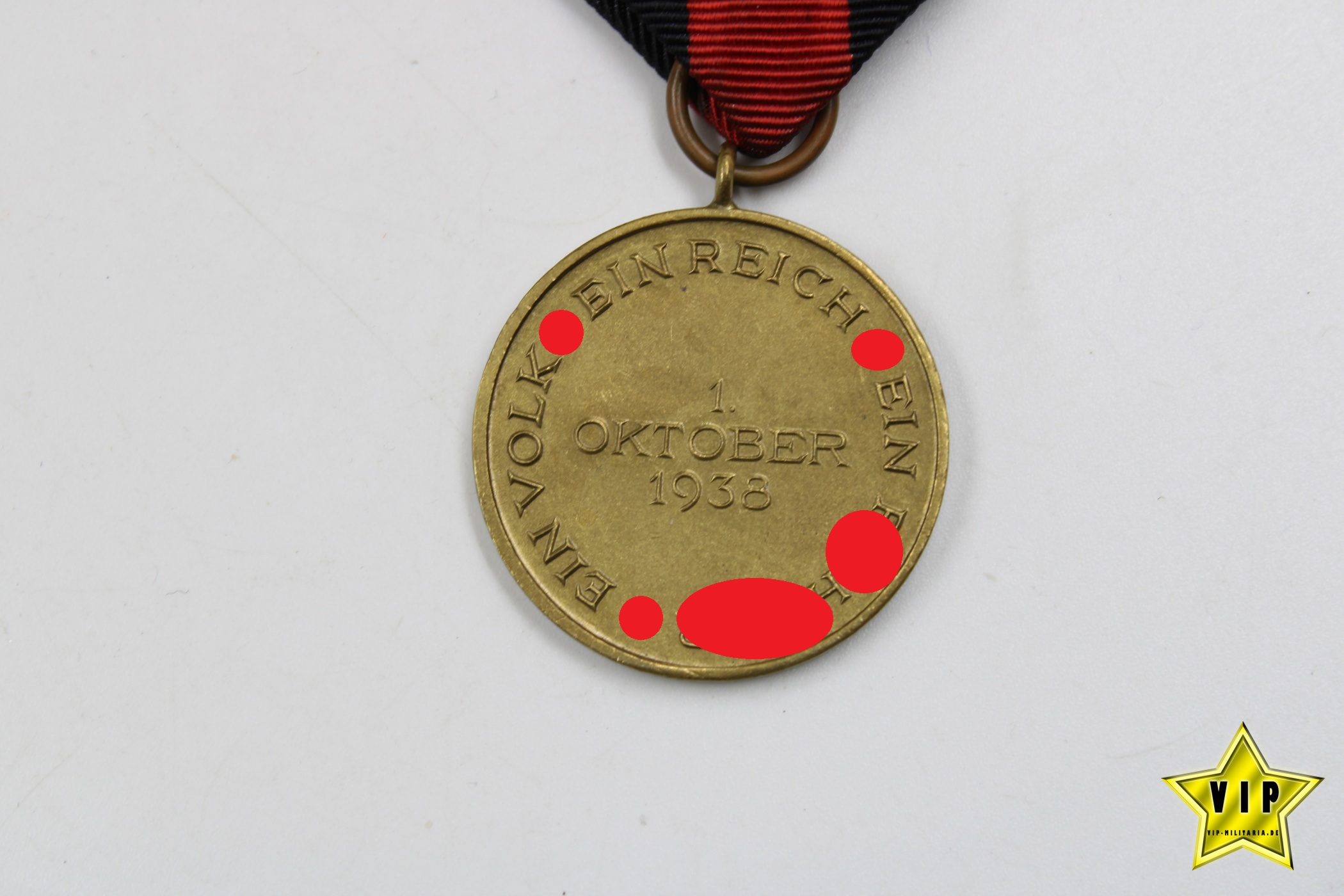 Anschluss Medaille 1. Oktober Sudetenland im Etui 