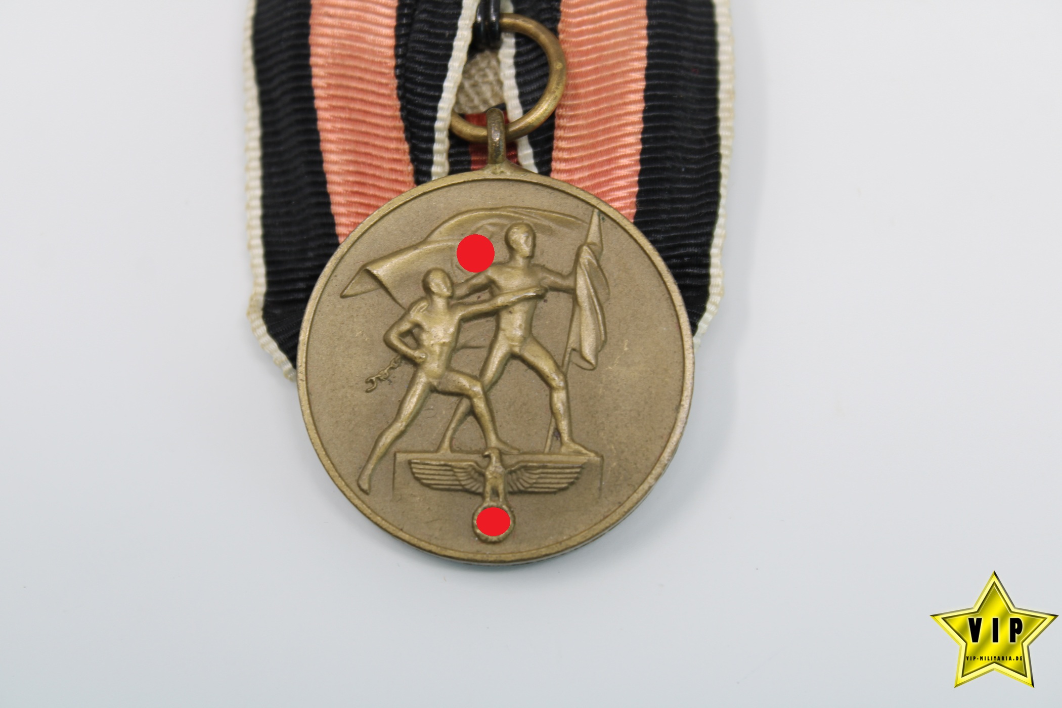 MEDAILLE 1. OKTOBER SUDETENLAND ANSCHLUSSMEDAILLE PRAGER BURG AUFLAGE