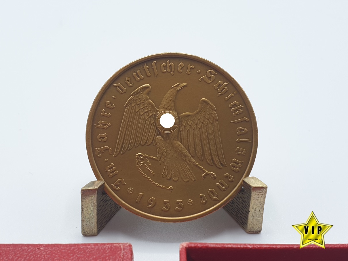 Bronzemedaille "Im Jahre Deutscher Schicksalswende 1933 im Etui "