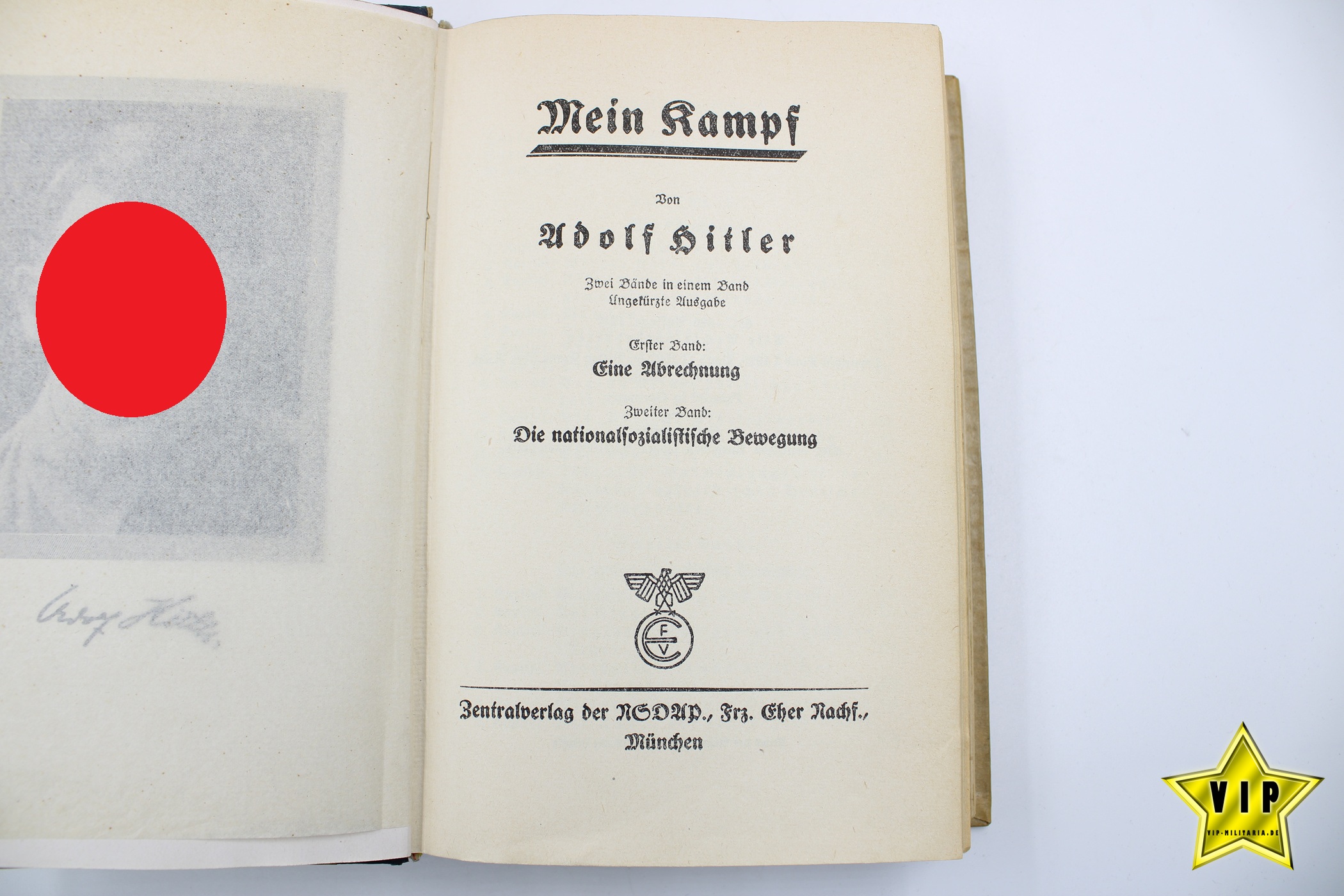 Mein Kampf 1942 Hochzeitsausgabe mit Stadtwappen Köln 