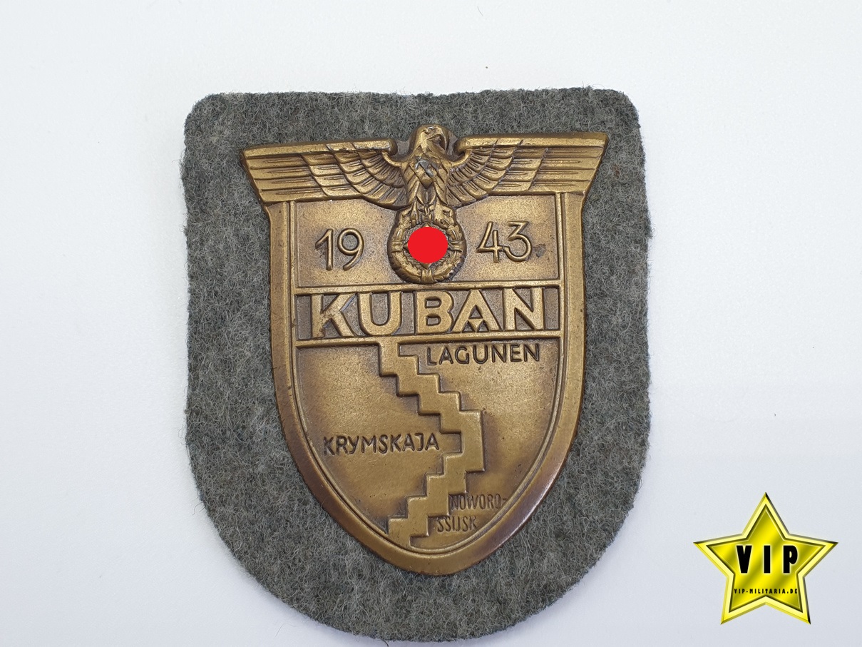Kubanschild auf Heeresstoff