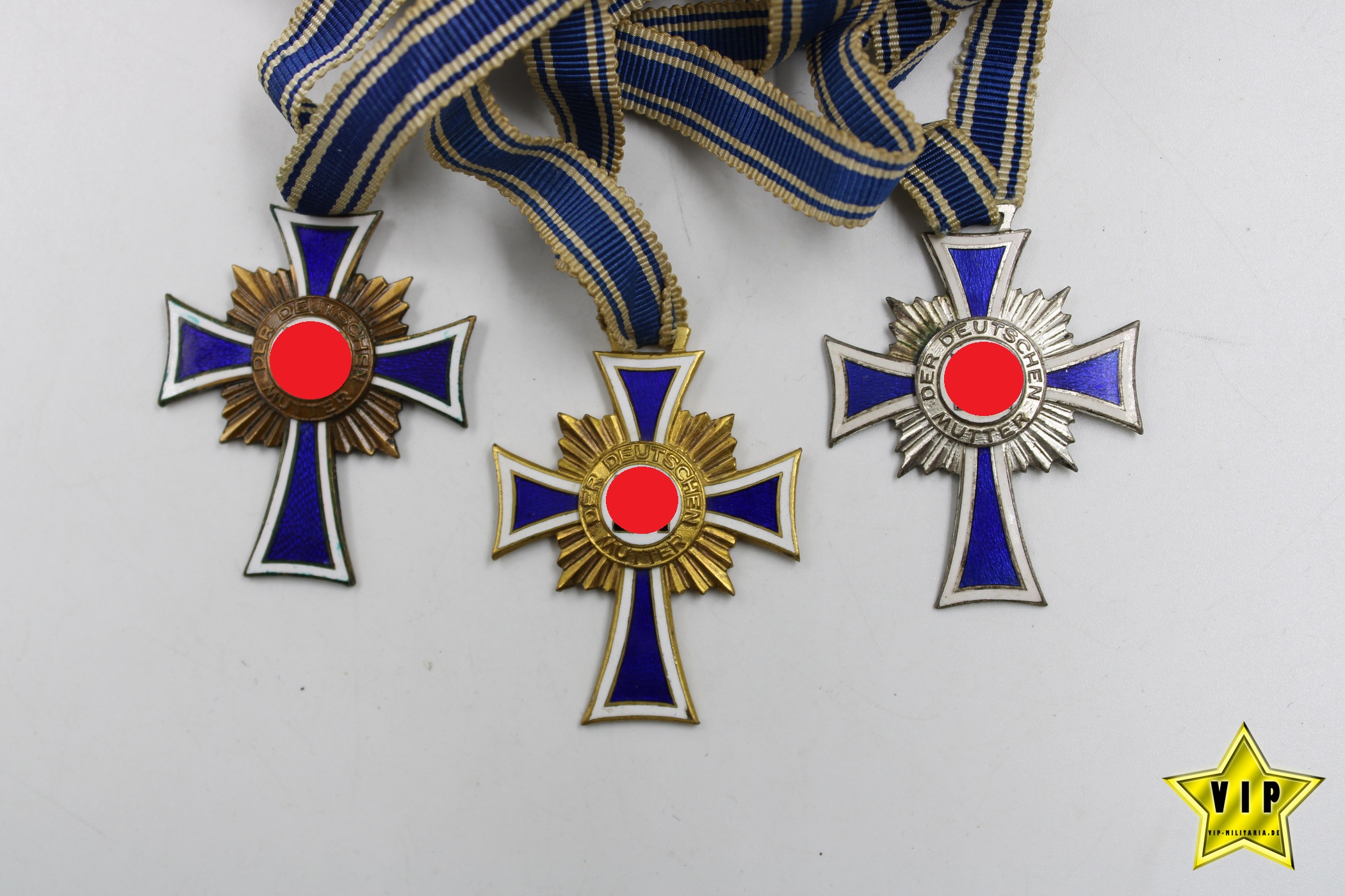 Mutterkreuz Gold+Silber+Bronze 