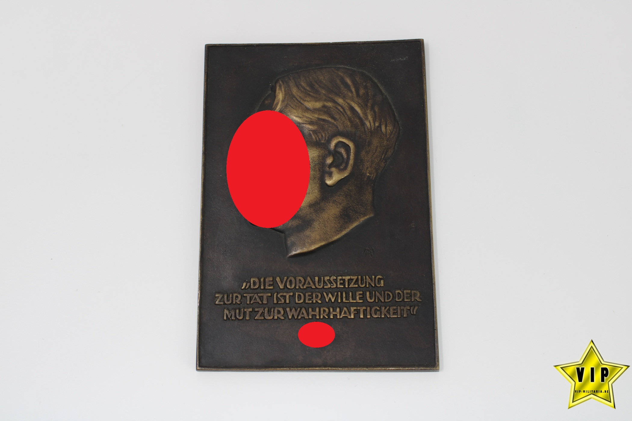 Adolf Hitler Bronze Relief