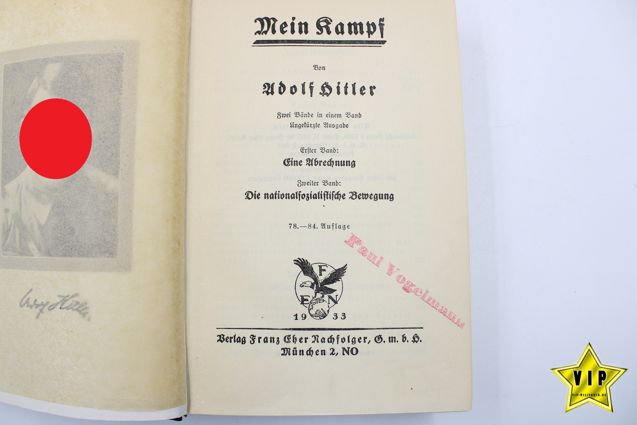 Mein Kampf 1933 Volksausgabe 