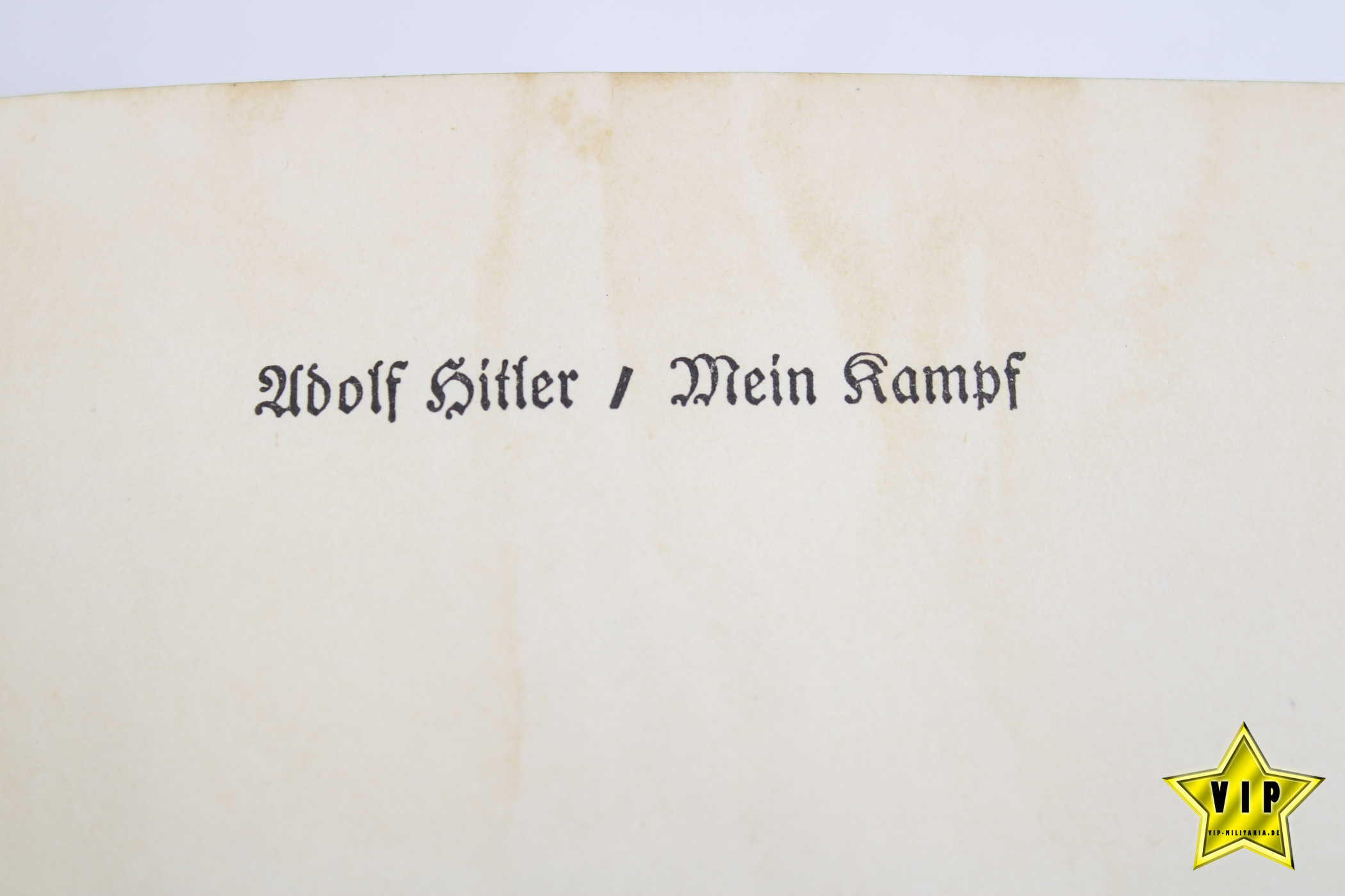 Mein Kampf 1939 Beamtenausgabe mit Unterschrift Ortsgruppenleiter