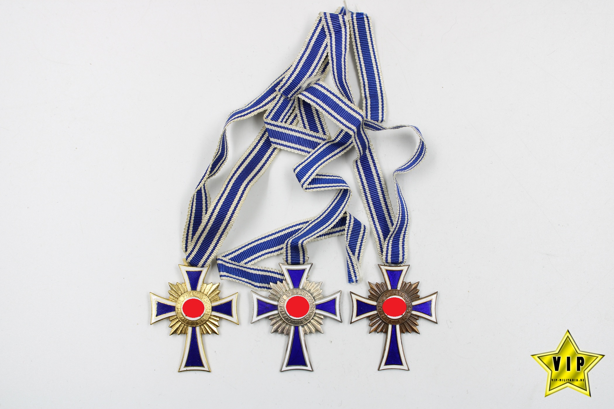 Mutterkreuz Gold+Silber+Bronze 