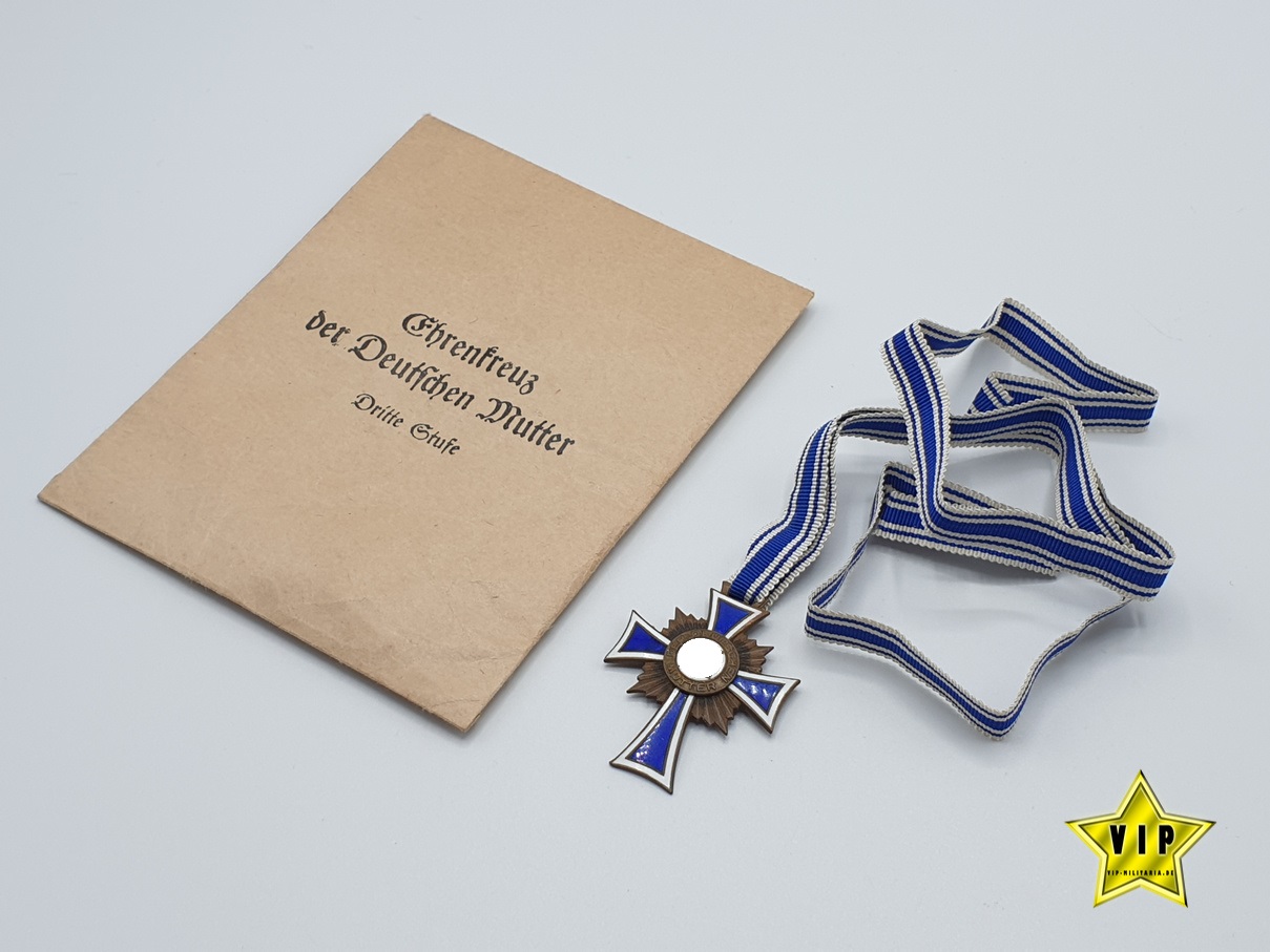 Mutterkreuz in Bronze + Verleihungstüte