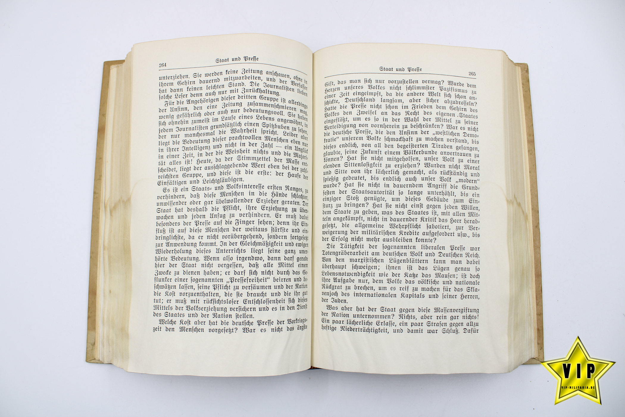 Mein Kampf 1937 Hochzeitsausgabe mit Widmung der Stadt Pasing