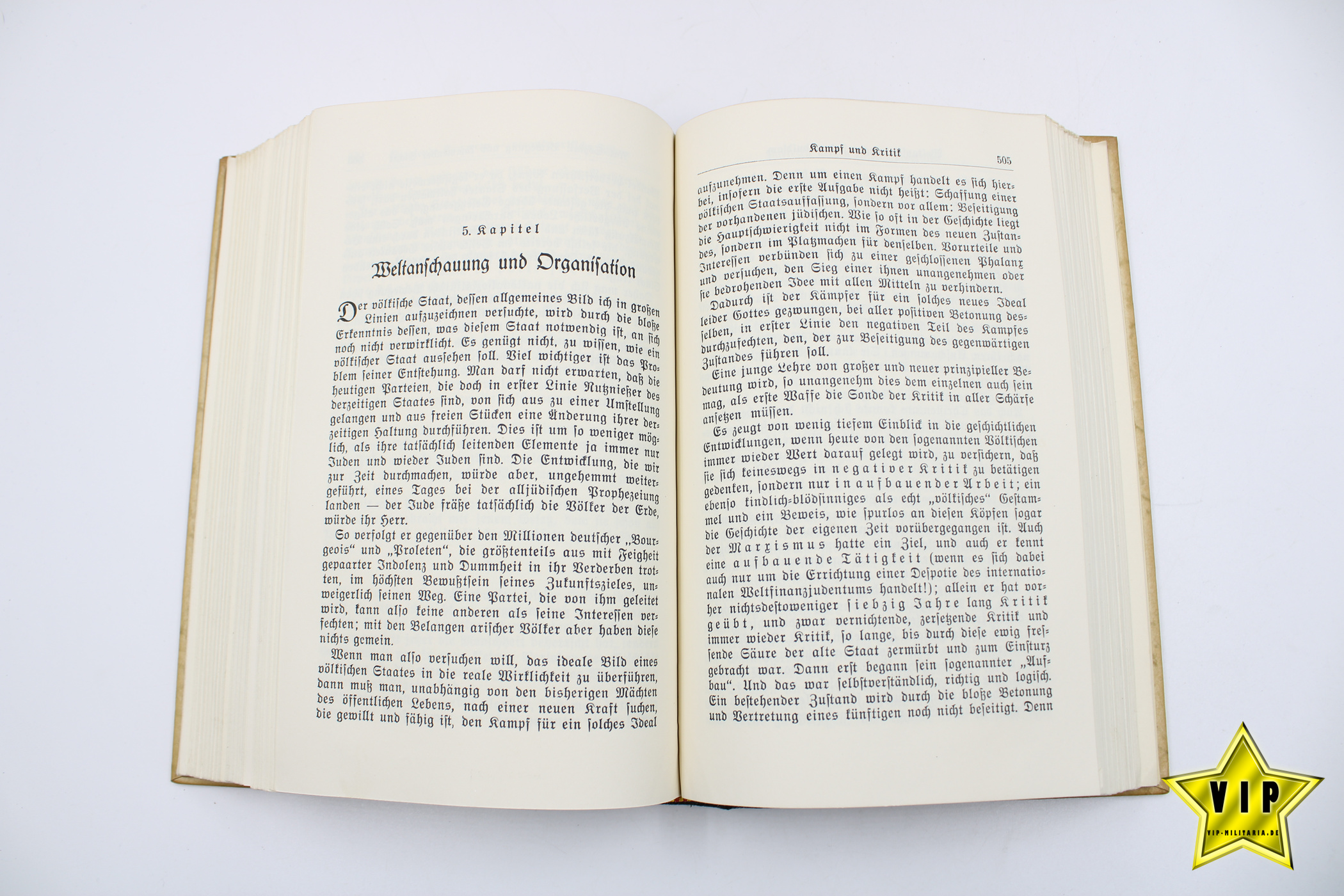 Mein Kampf 1939 Hochzeitsausgabe mit Widmung der Stadt Wien