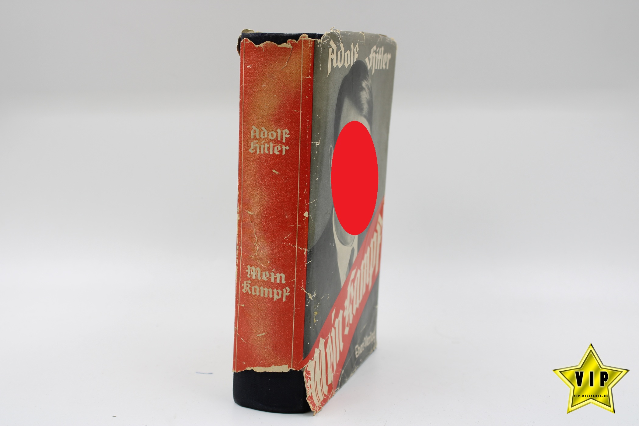 Mein Kampf Volksausgabe 1937 mit Schutzumschlag und Widmung