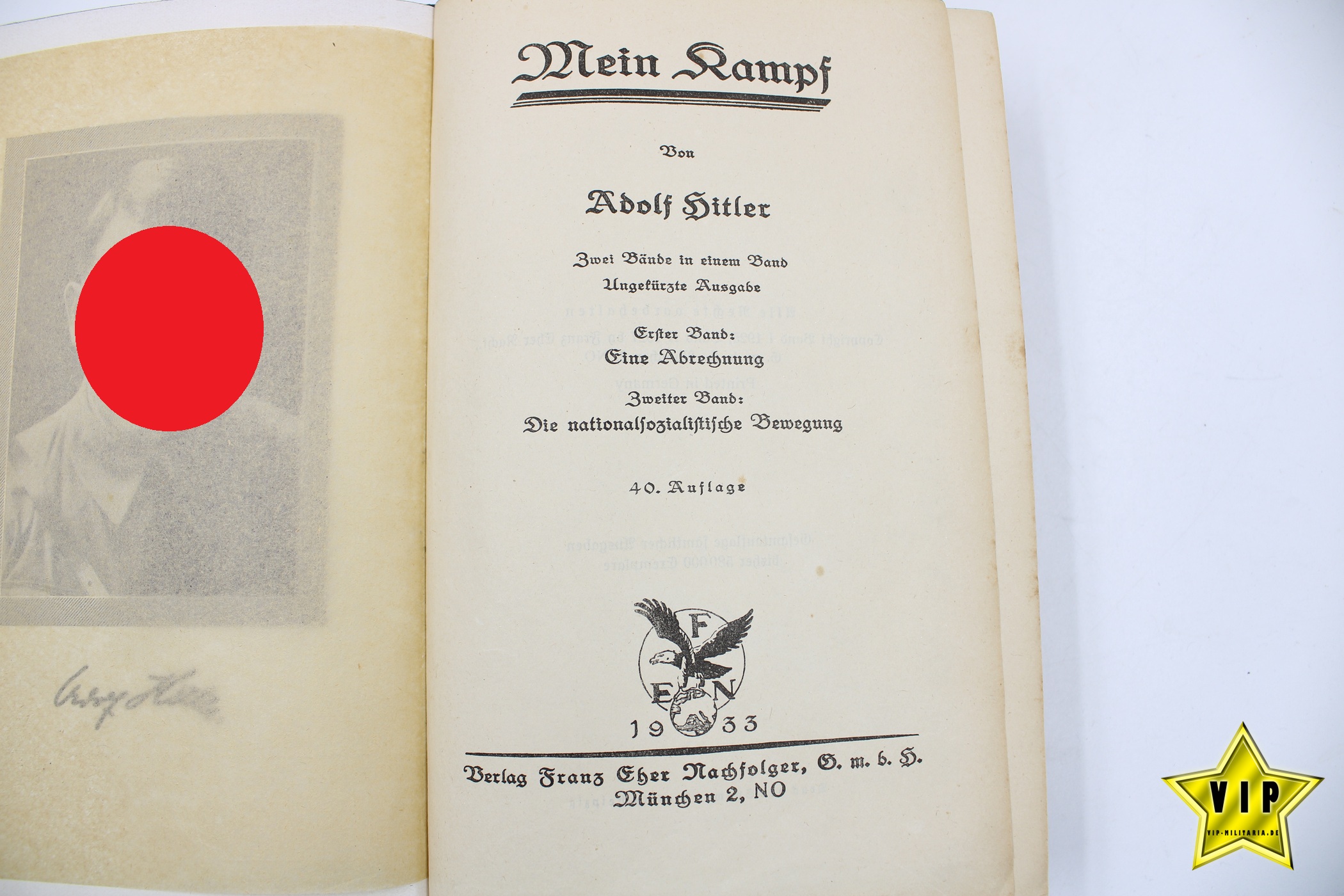 Mein Kampf 1933 frühe Volksausgabe 