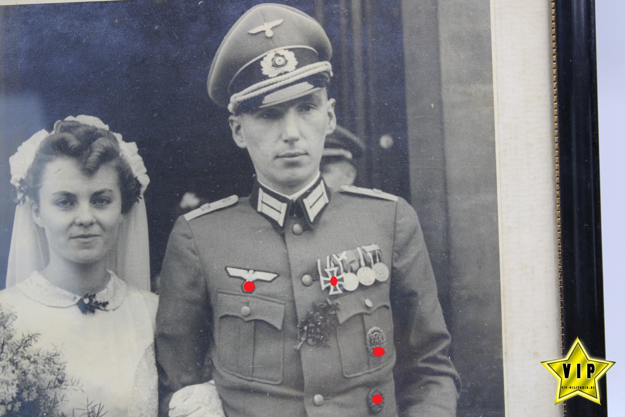 Infanterie Offizier Schirmmütze mit träger Bilder Bayreuth