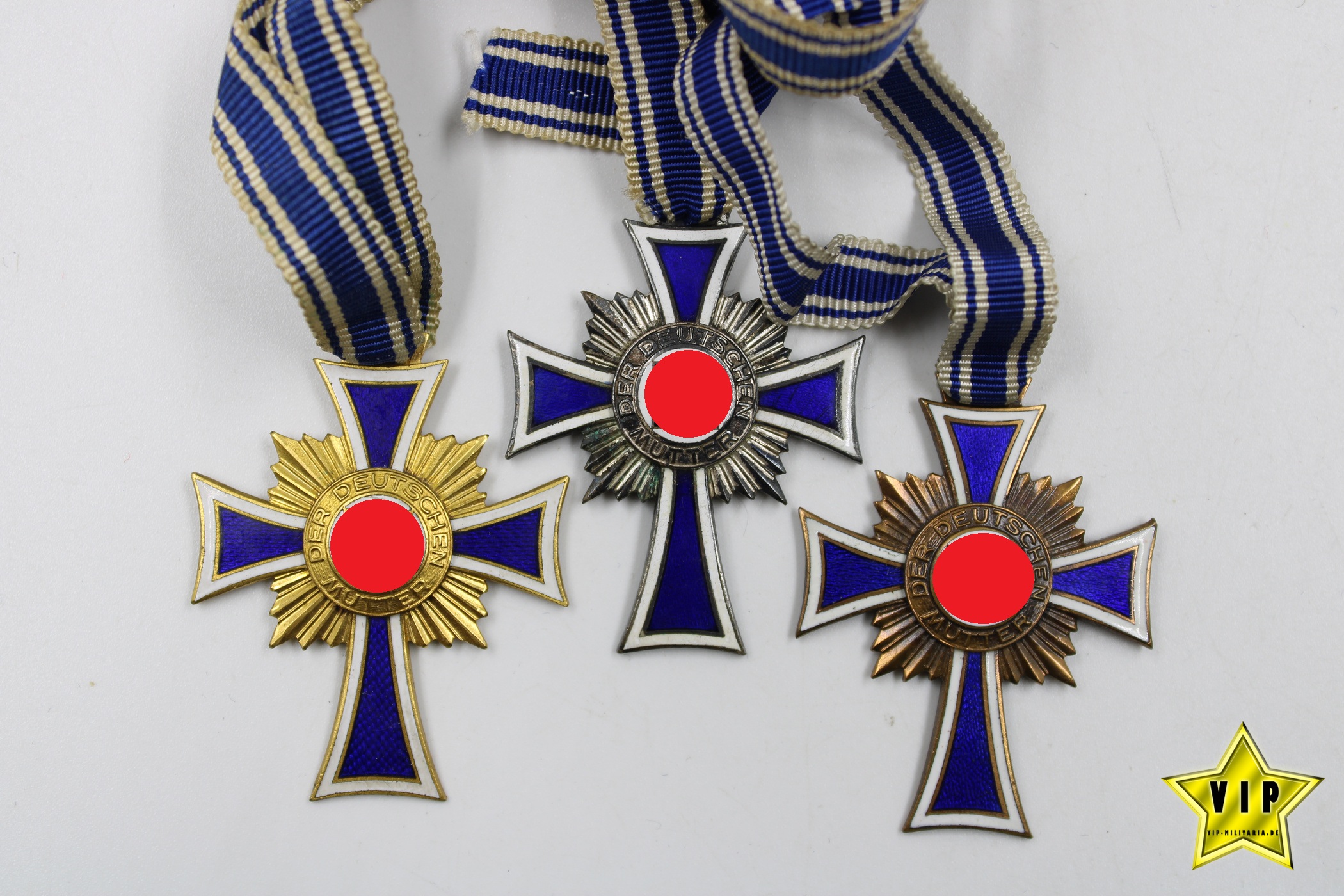 Mutterkreuz Gold+Silber+Bronze 