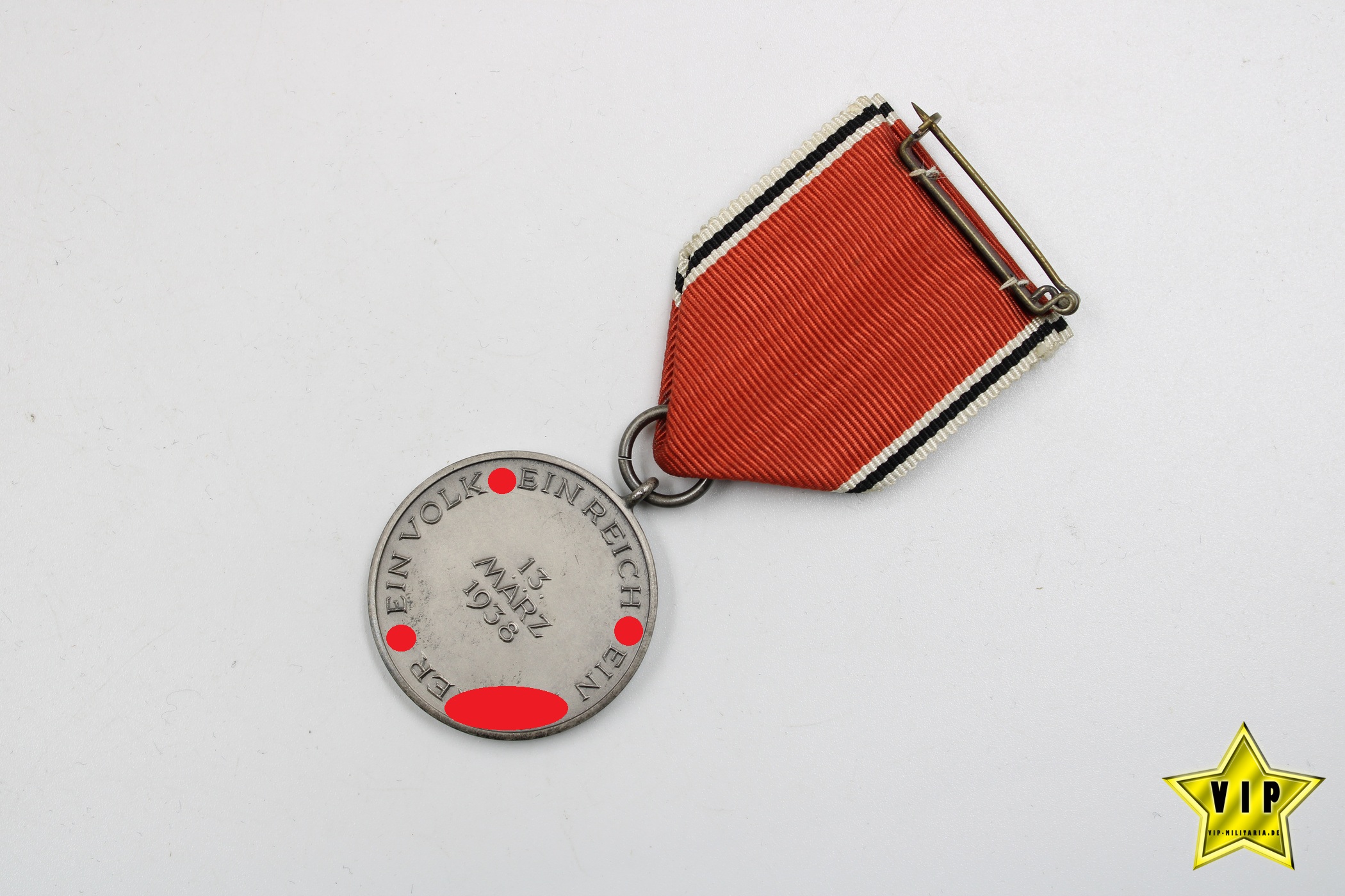 Anschluss Medaille 13. März 1938 Österreich im Verleihungsetui 