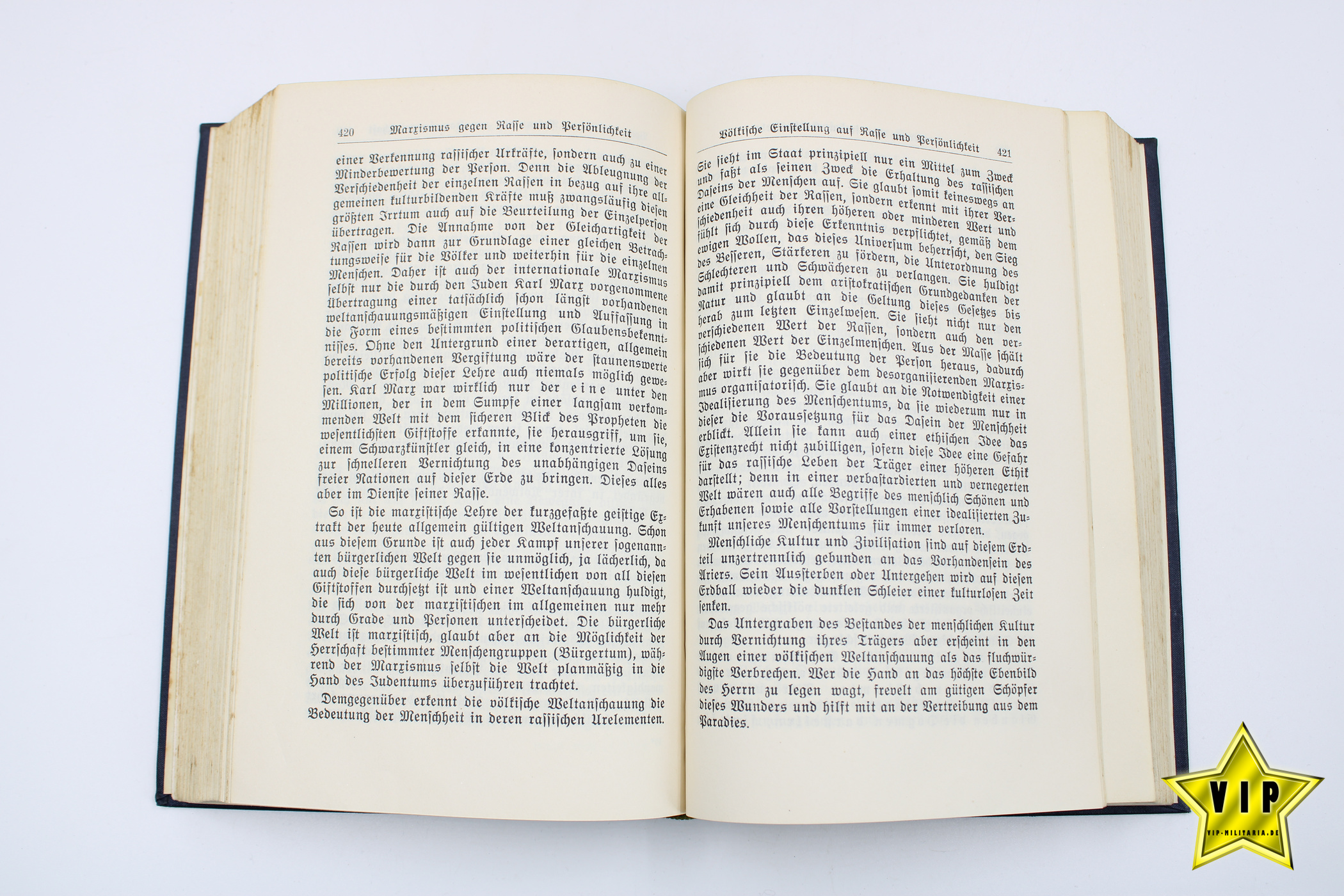 Mein Kampf 1935 mit Ortsgruppenstempel Fürstenfeldbruck