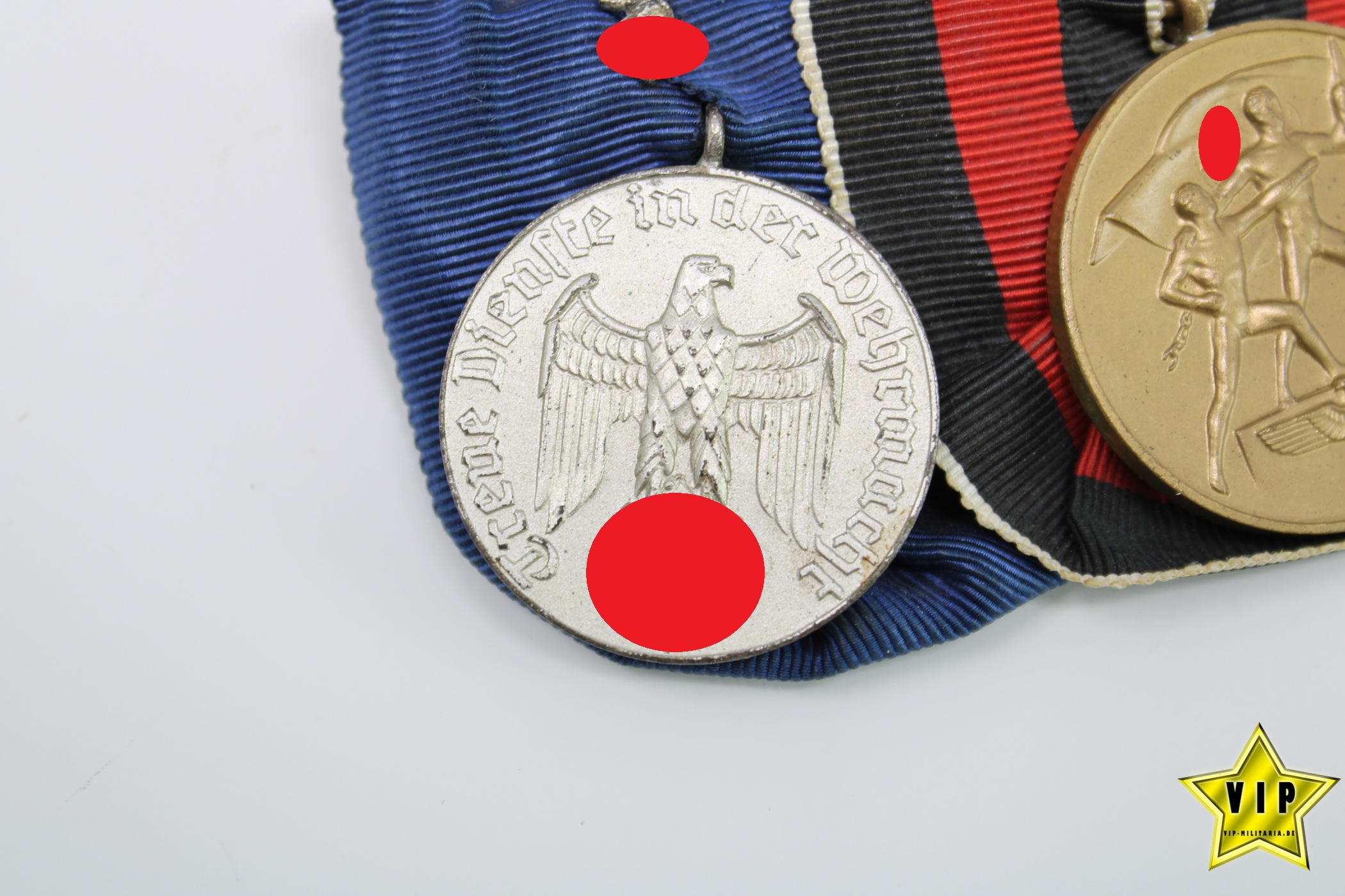 Wehrmachtspange Luftwaffe Anschlussmedaille + Wehrmacht Dienstauszeichnung 4 Jahre