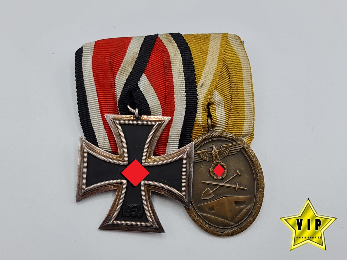2er Feldspange Eisernes Kreuz 1939 Wehrmacht