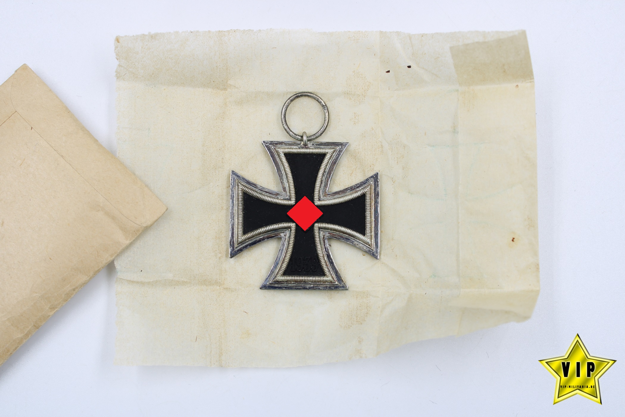 Eisernes Kreuz 2. Klasse 1939 Hersteller 27 in Tüte UNGETRAGEN HORTFUND