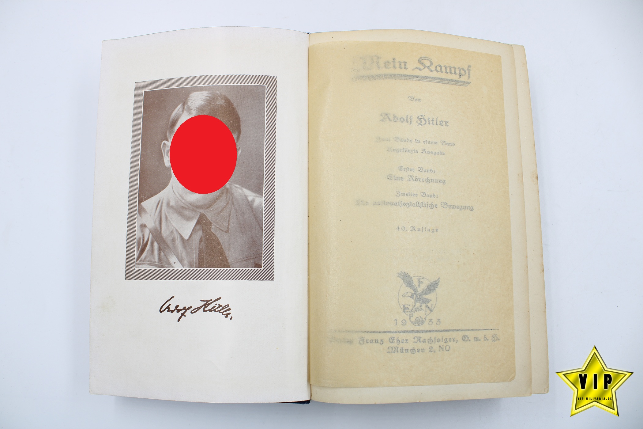 Mein Kampf 1933 frühe Volksausgabe 