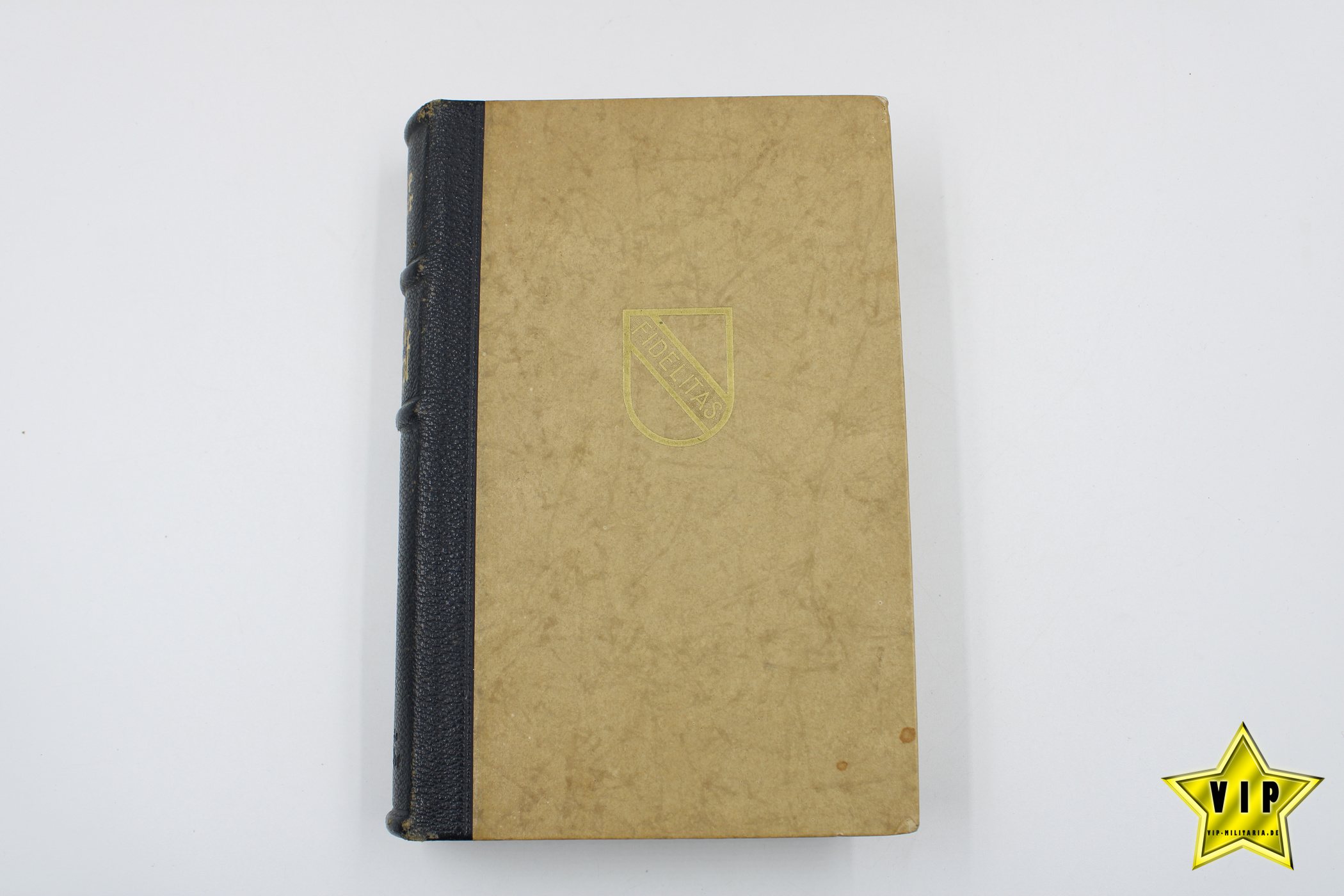 Mein Kampf 1941 Hochzeitsausgabe mit Stadtwappen aus Karlsruhe/Fidelitas mit Widmung
