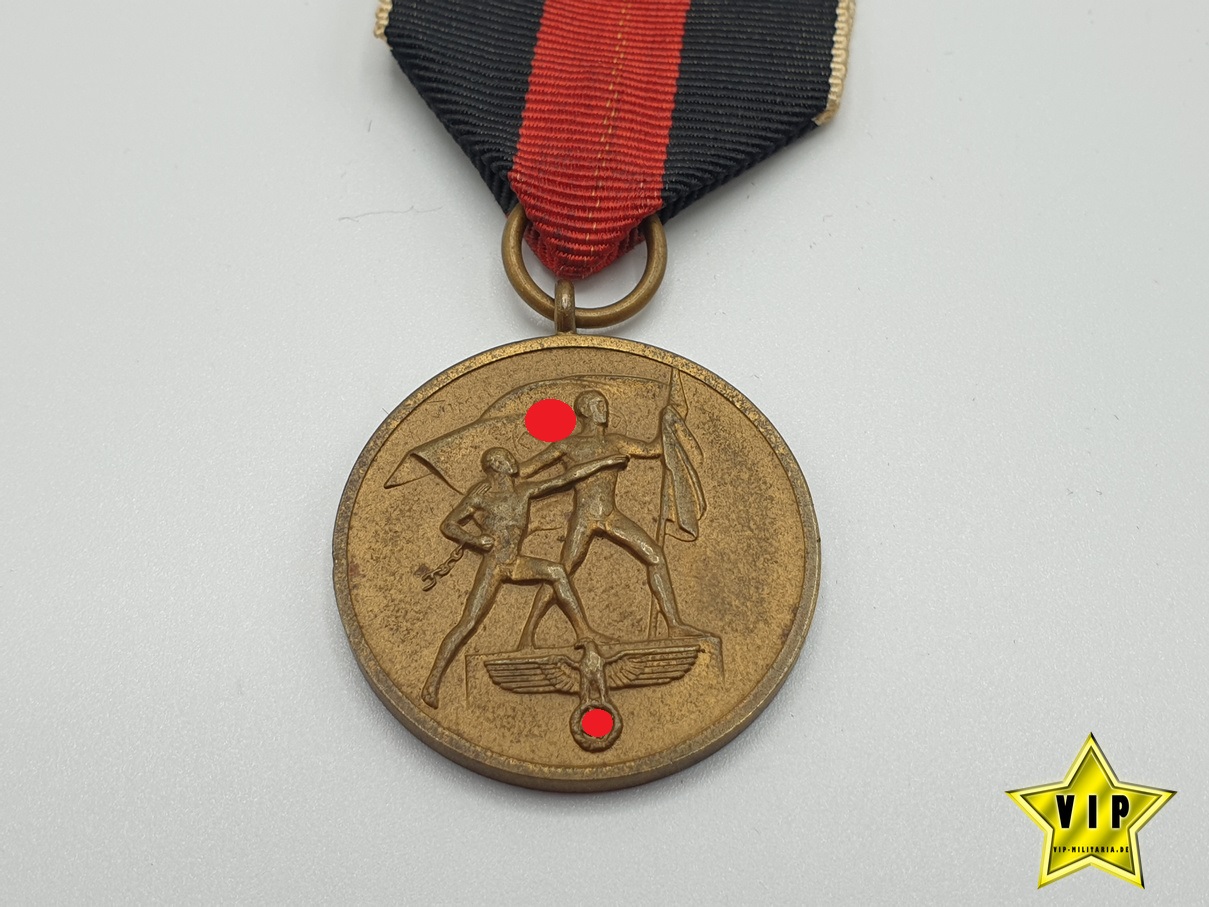 Medaille 1. Oktober Sudetenland Anschlussmedaille