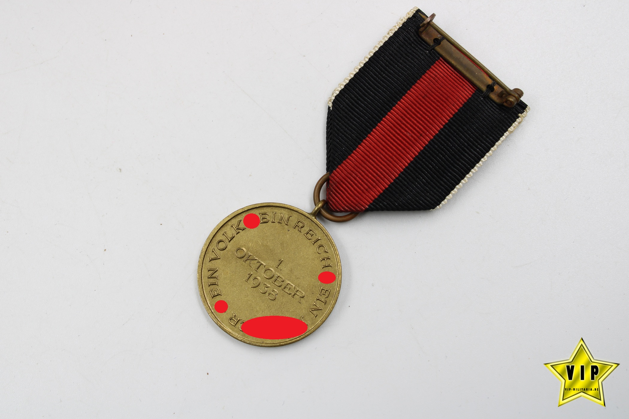 Anschluss Medaille 1. Oktober Sudetenland im Etui 