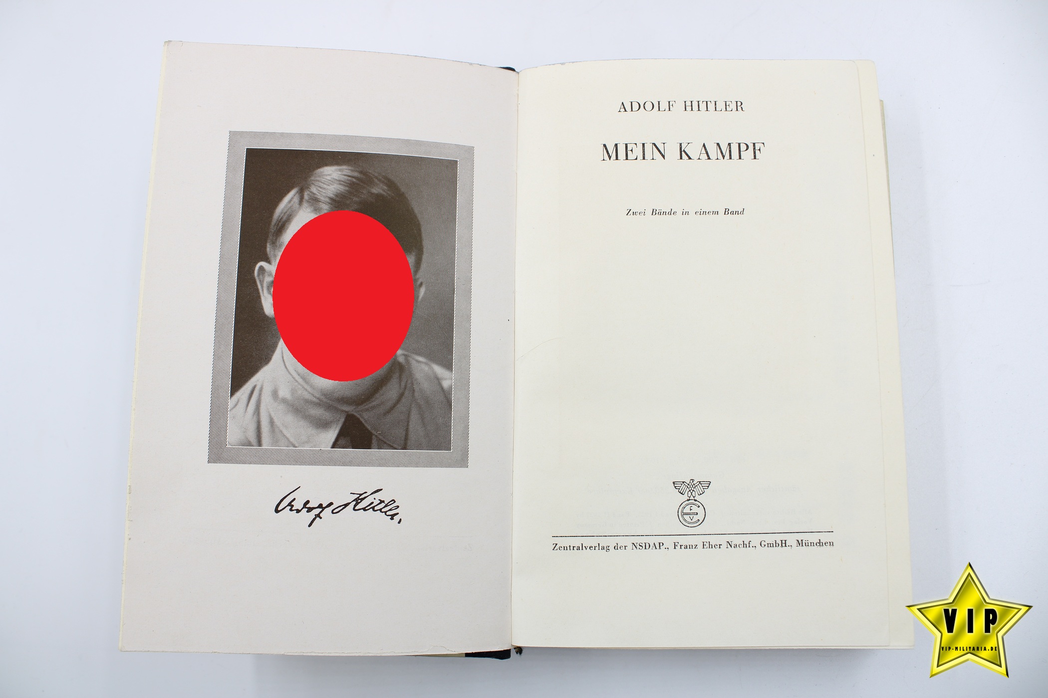 Mein Kampf 1942 Hochzeistausgabe der Stadt Wien im Schuber