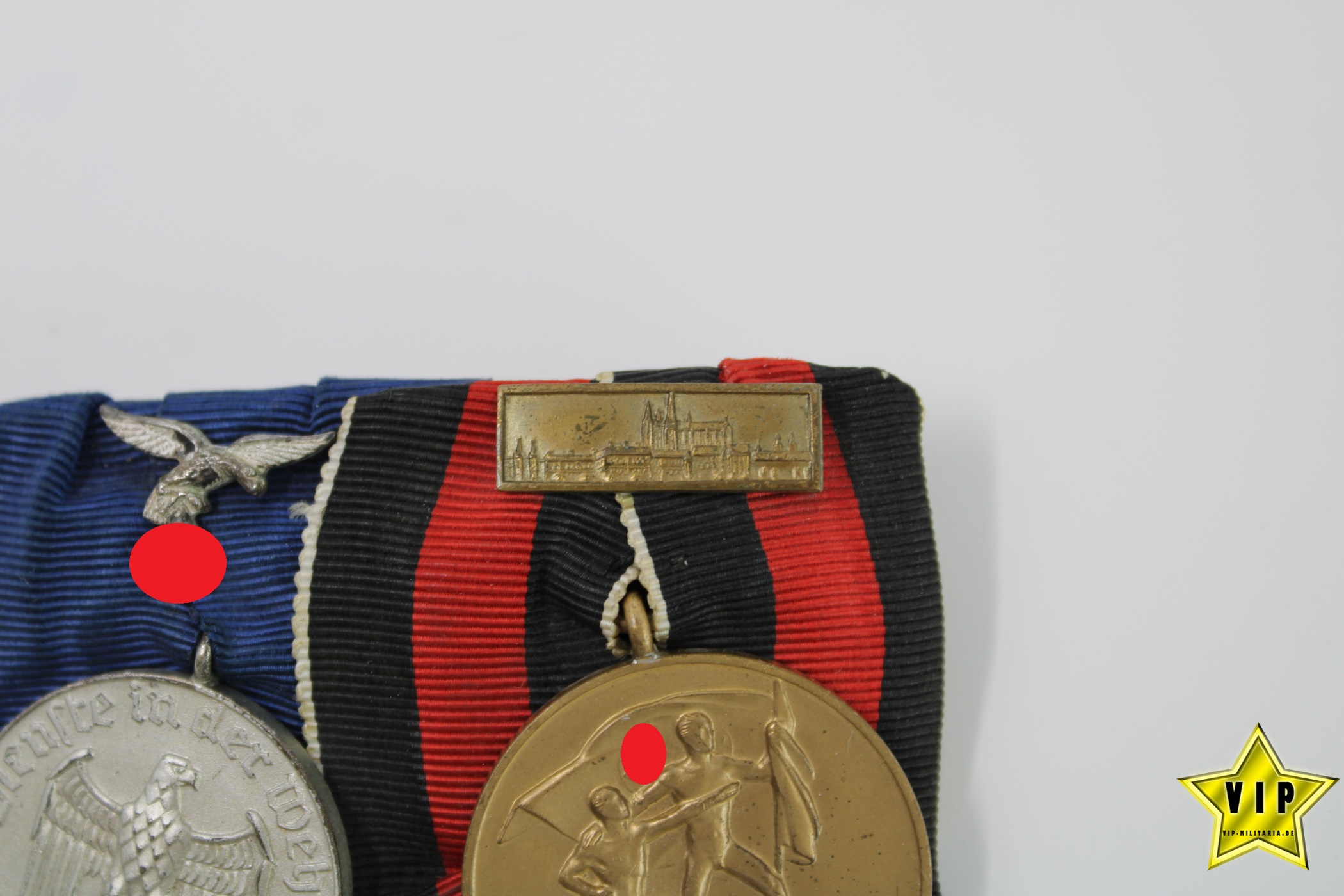 Wehrmachtspange Luftwaffe Anschlussmedaille + Wehrmacht Dienstauszeichnung 4 Jahre