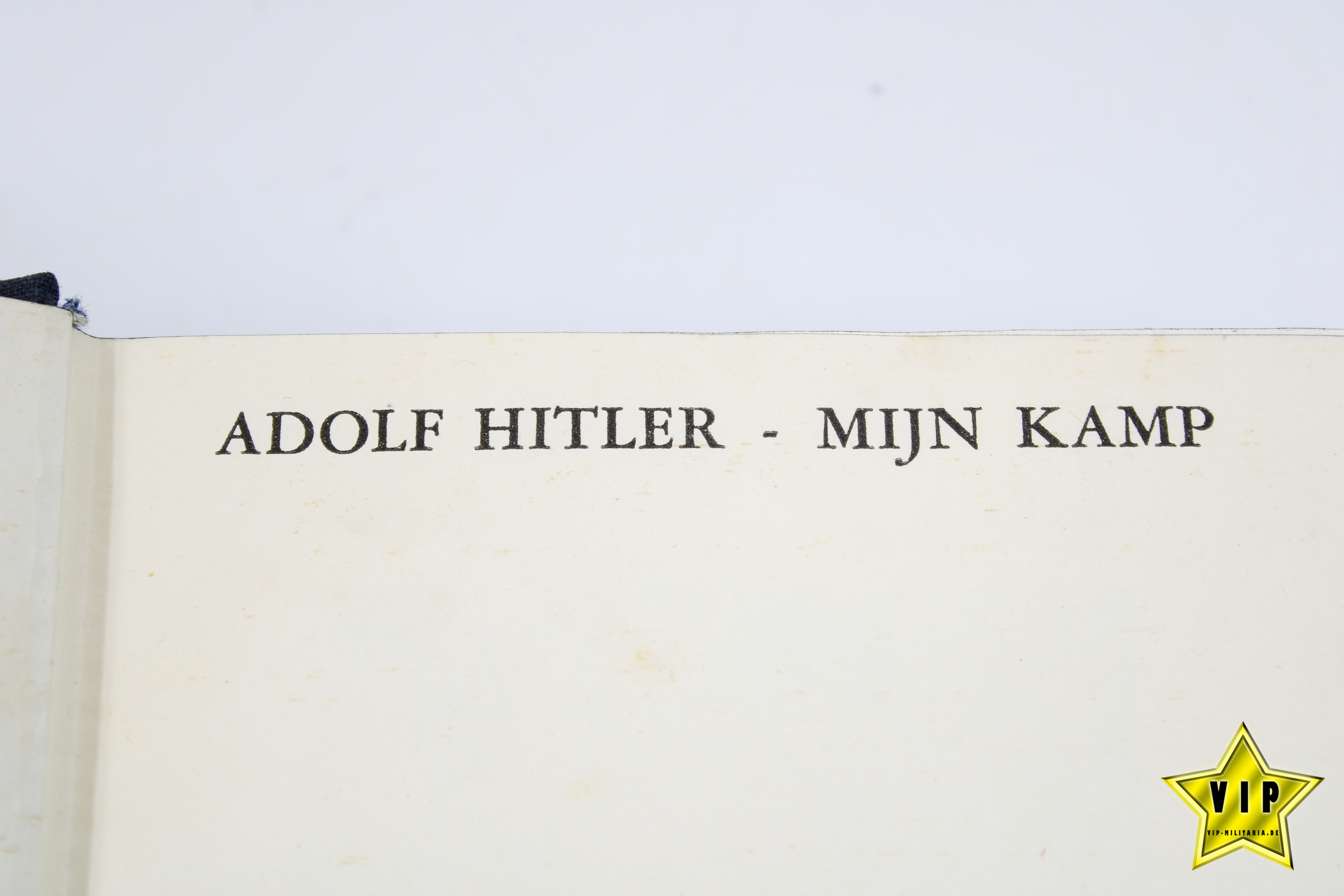 Mein Kampf Niederländische Ausgabe MIJN Kamp