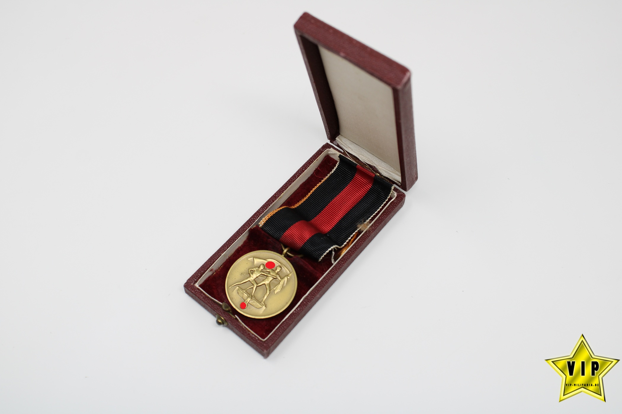 Anschluss Medaille 1. Oktober Sudetenland im Verleihungsetui