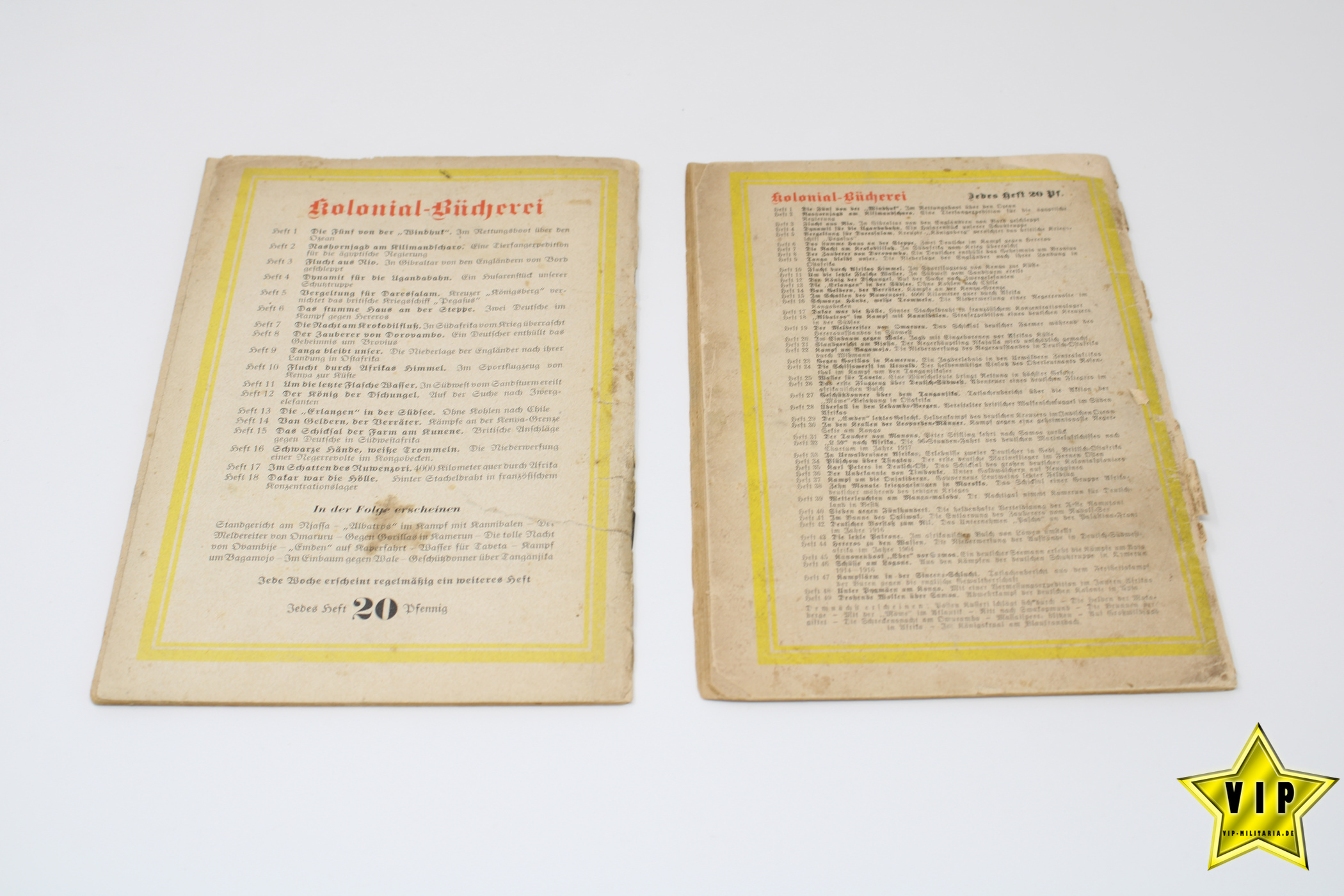 2 x Hefte Kolonial Bücherei