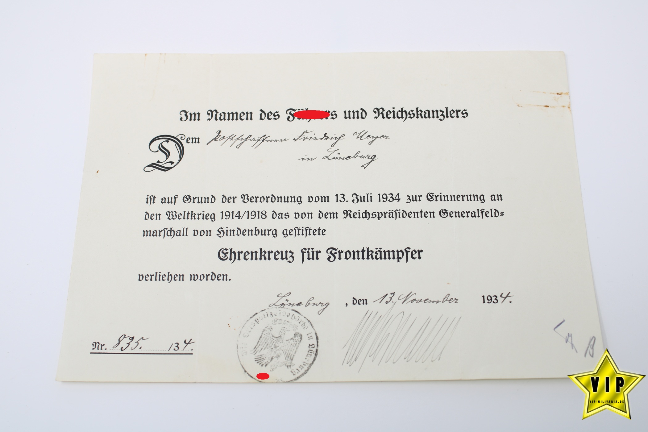 1. Weltkrieg und 3. Reich Eisernes Kreuz 1914 Nachlass einer Person