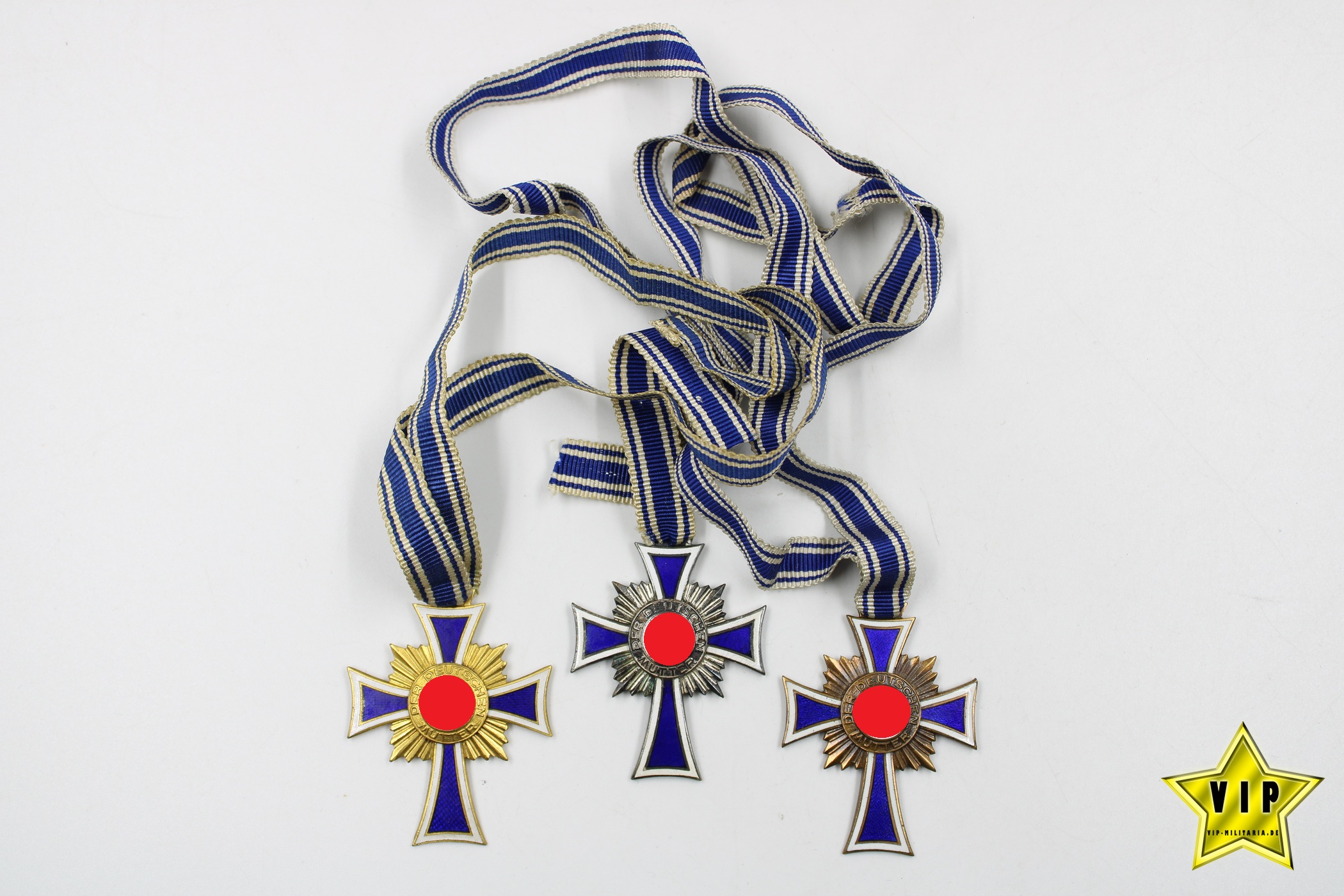Mutterkreuz Gold+Silber+Bronze 