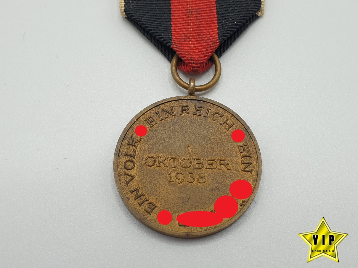Medaille 1. Oktober Sudetenland Anschlussmedaille