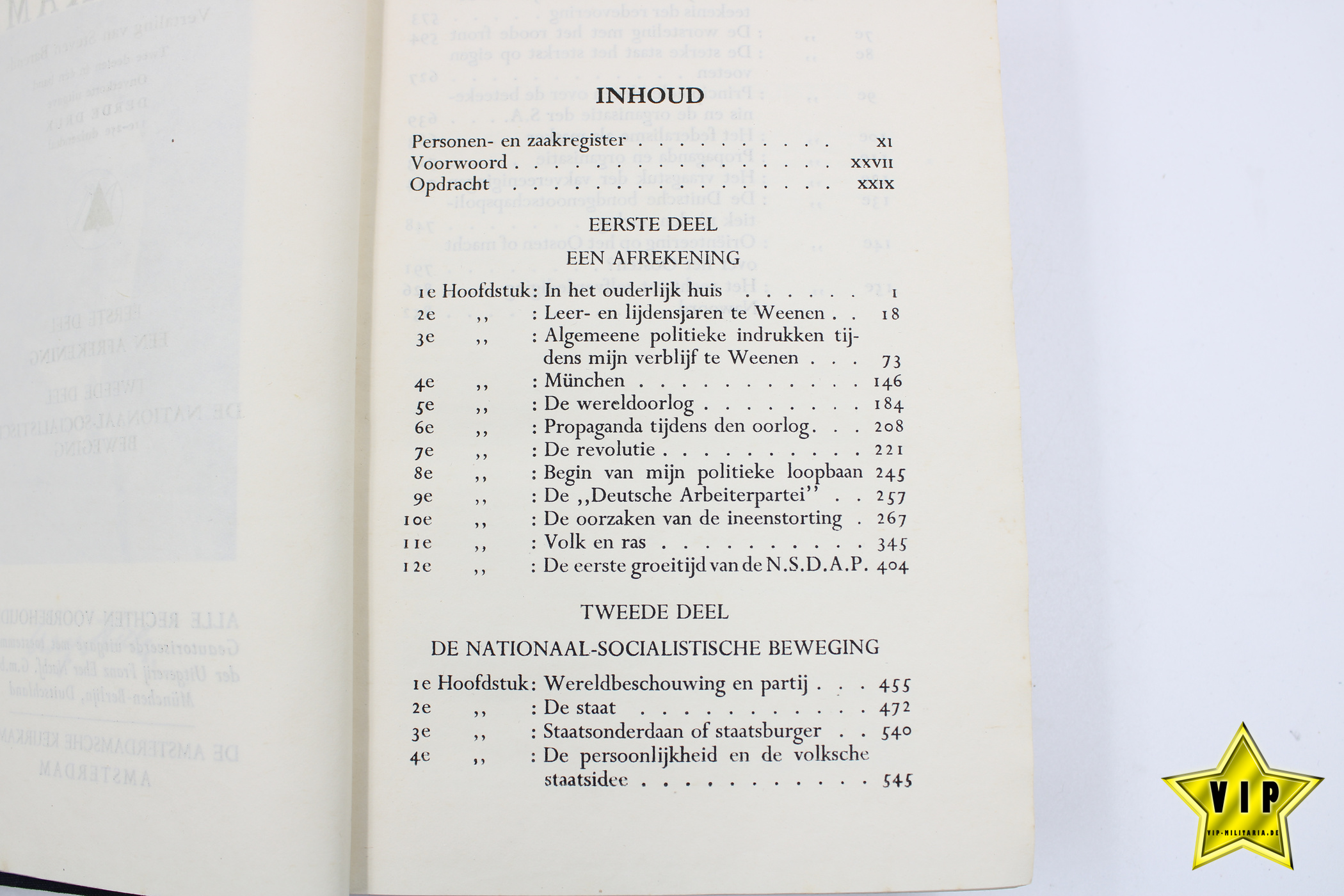 Mein Kampf Niederländische Ausgabe MIJN Kamp