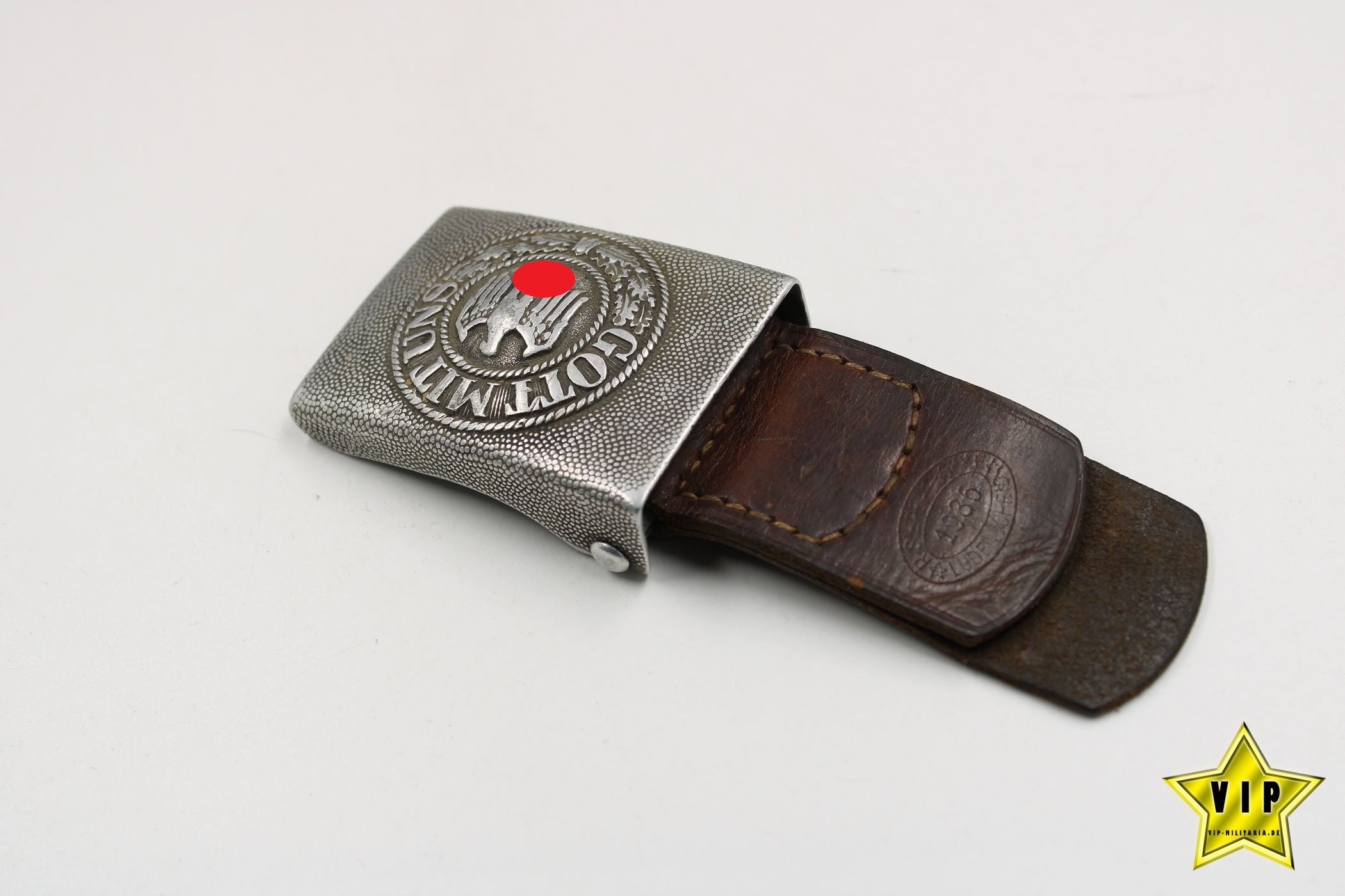 Wehrmacht Heer Koppelschloss mit Hersteller und Einheit