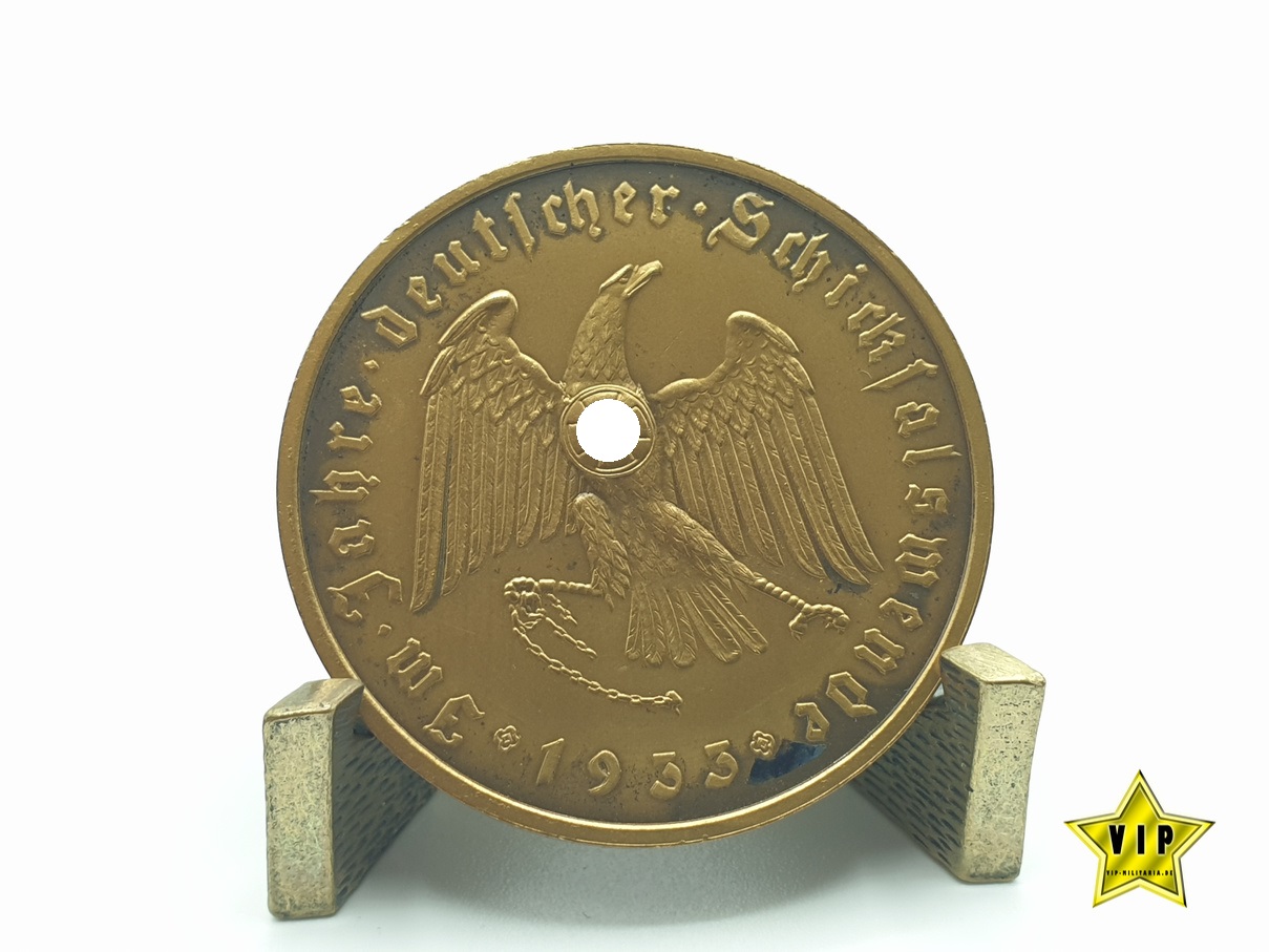 Bronzemedaille " Im Jahre Deutscher Schicksalswende 1933 im Etui "