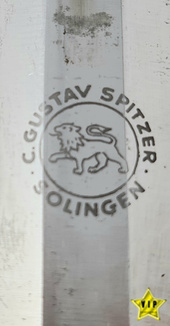 Heeresoffiziers Dolch " Gustav Spitzer, Solingen "