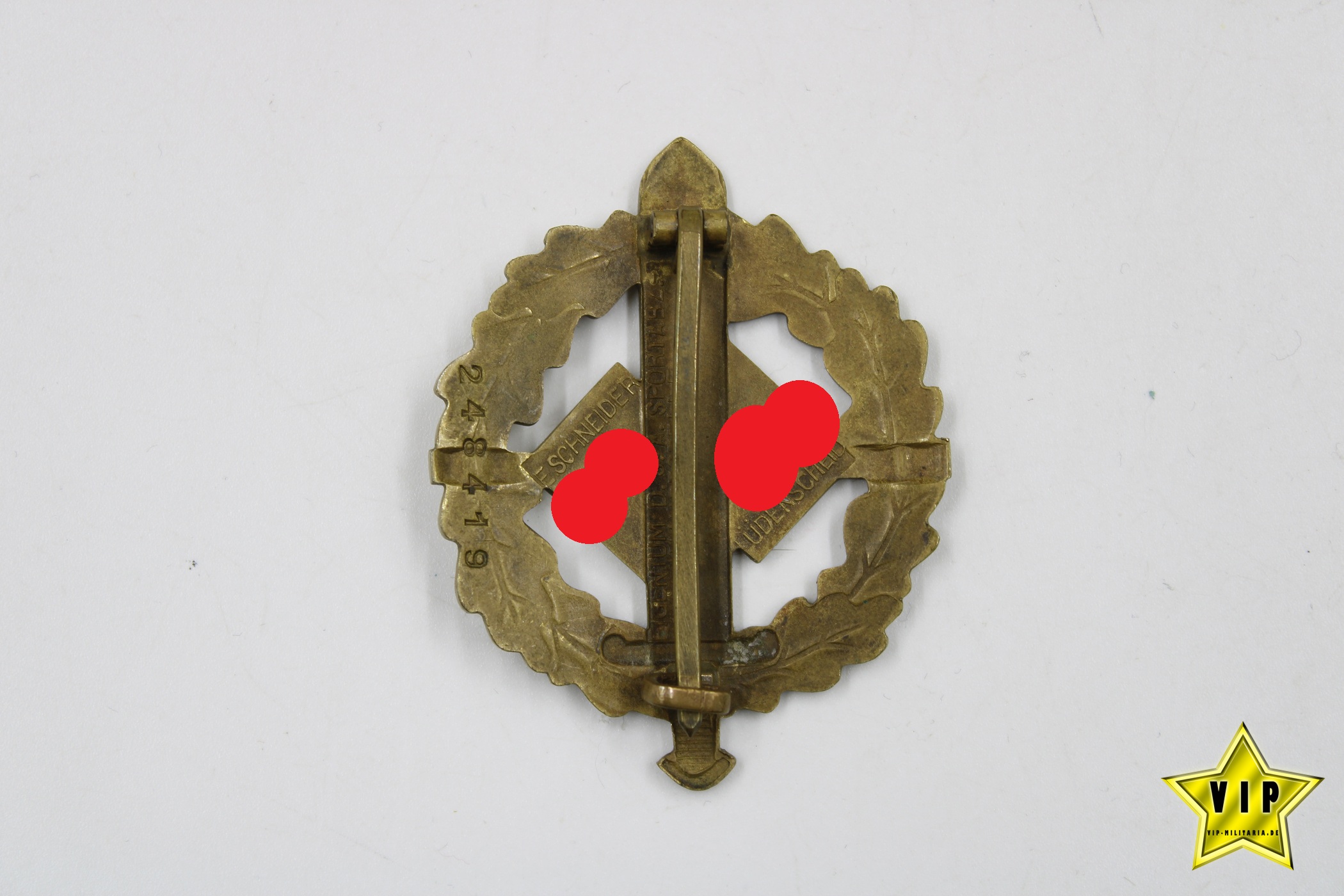 SA Sportabzeichen in Bronze Mitgliedsnummer 248419