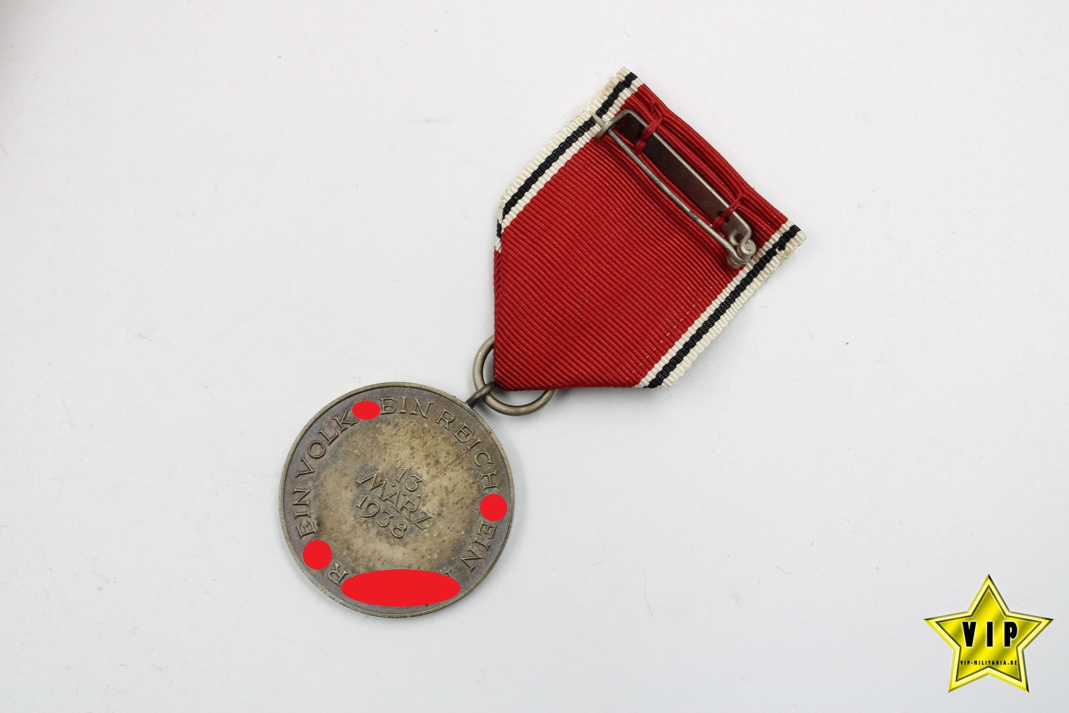 Anschluss Medaille 13. März 1938 Österreich im Verleihungsetui 