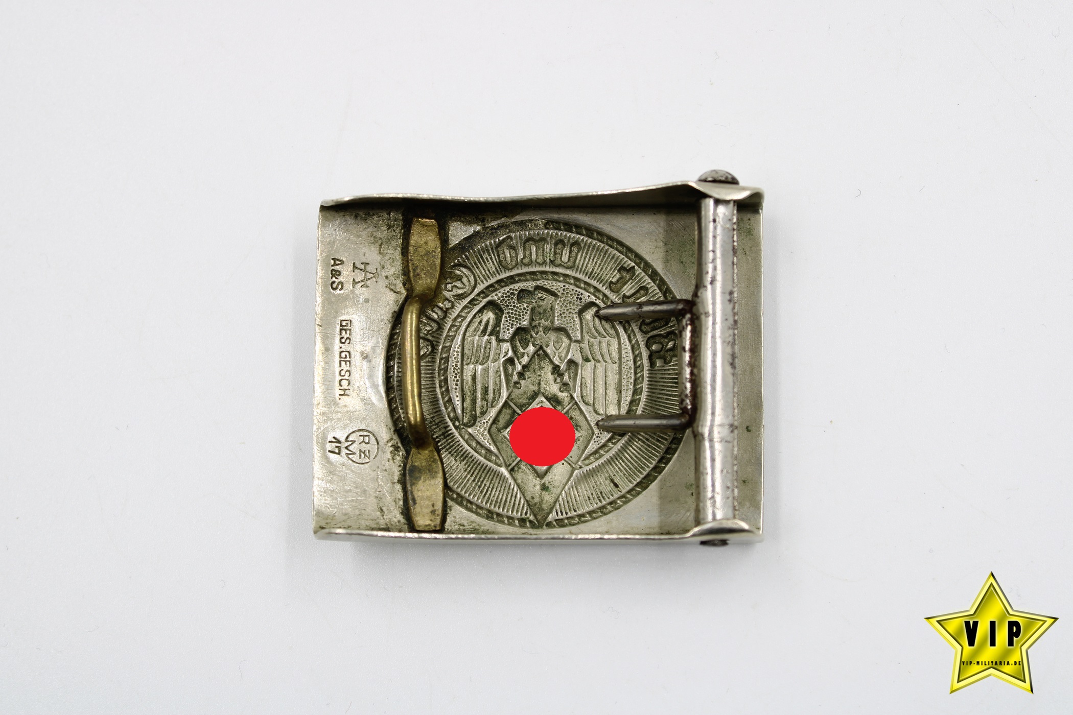 HJ Hitlerjugend Koppelschloss RZM 17 ASSMANN GES.GESCH