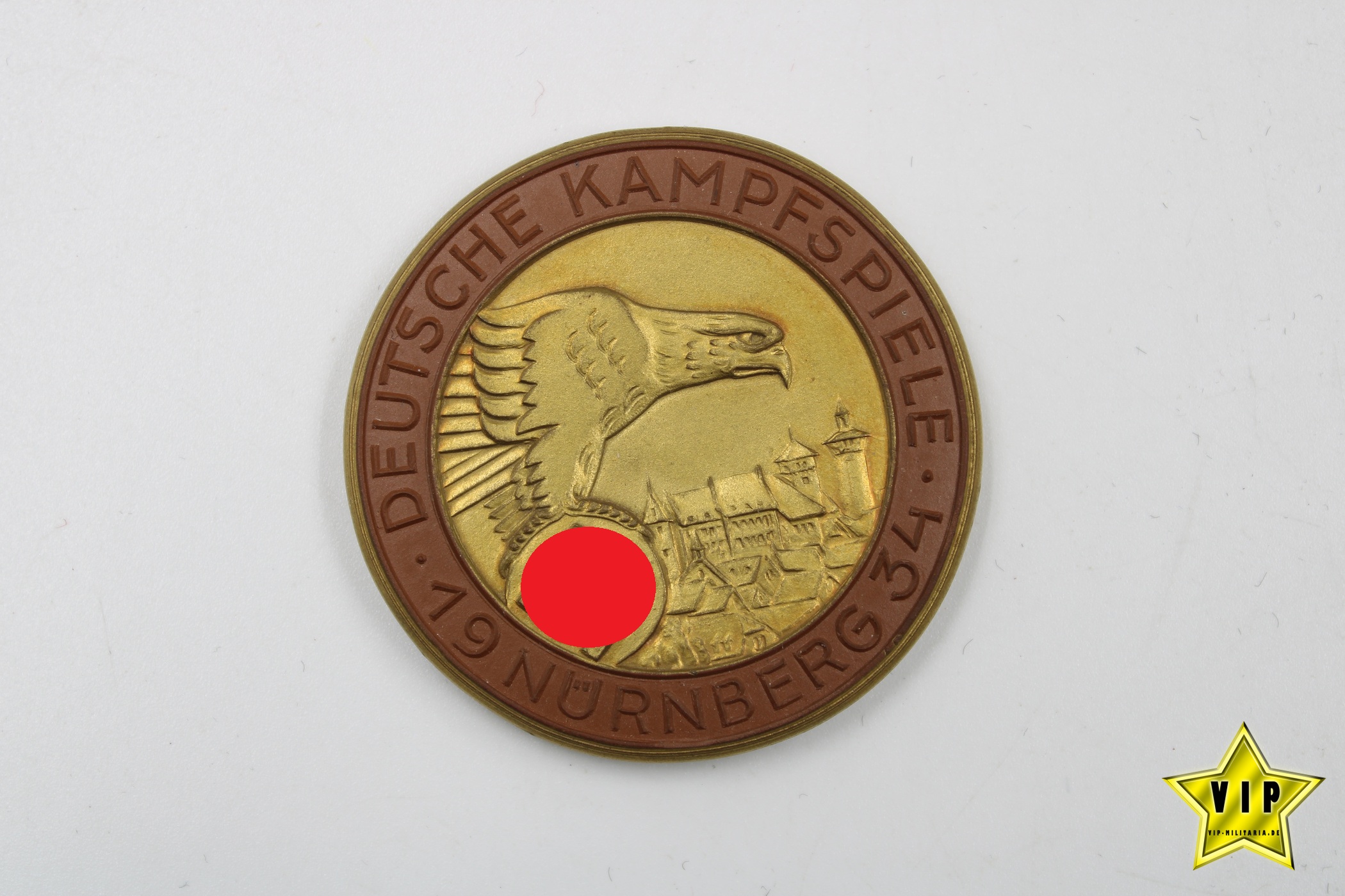 Deutsche Kampfspiele Nürnberg 1934 Reichsparteitag im Etui 